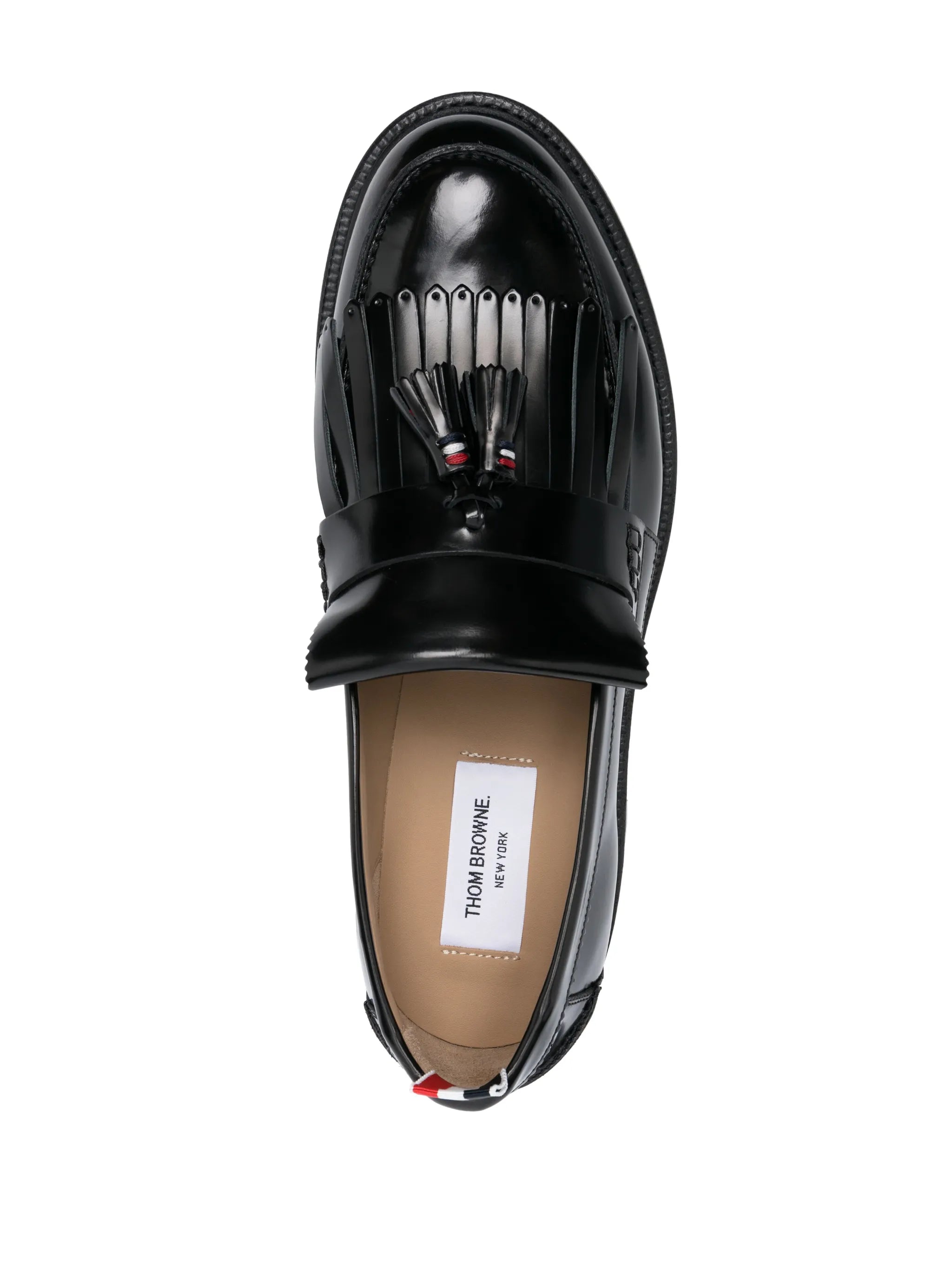 tassel kilt leather loafers
