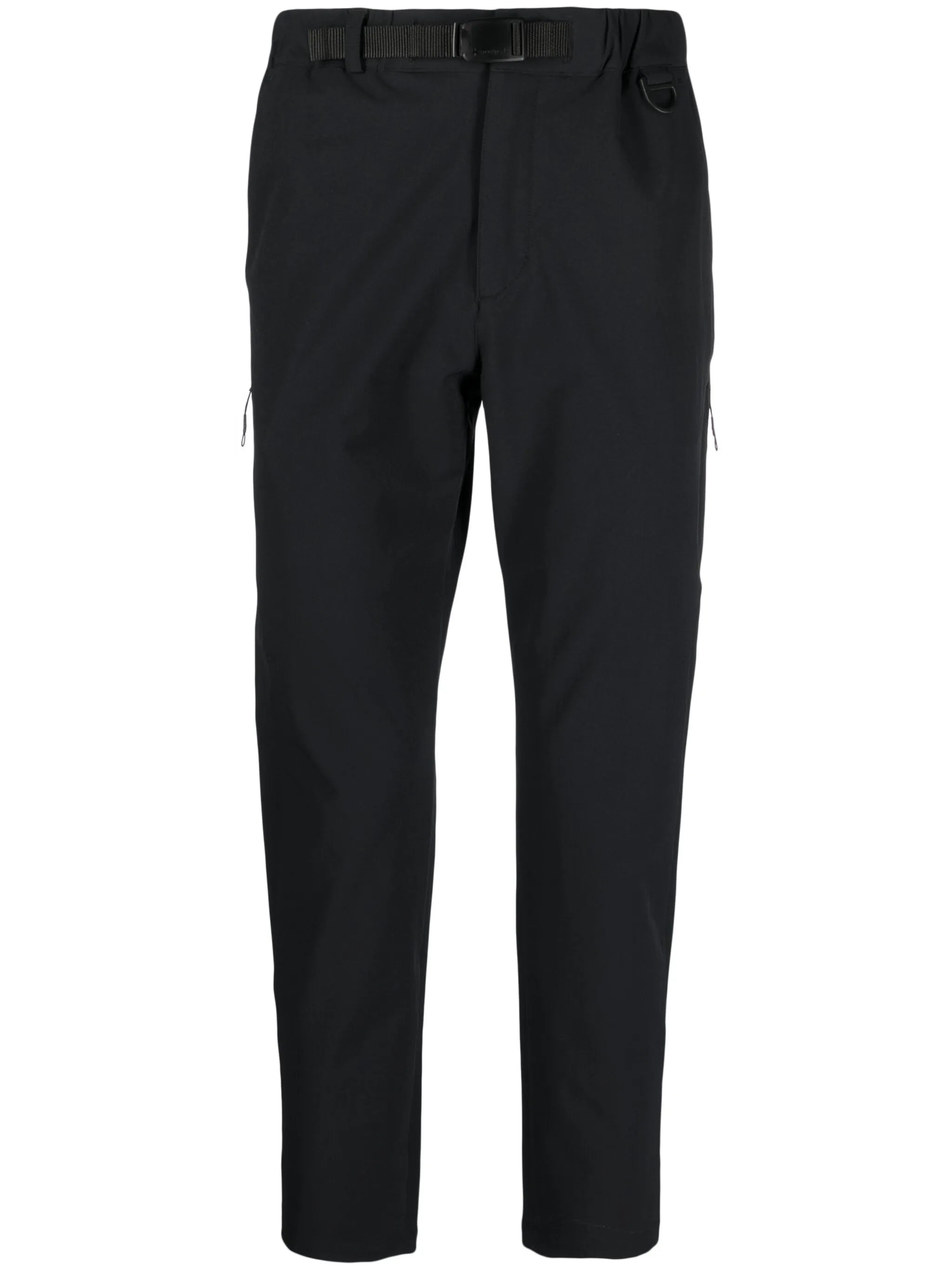 elasticated-waist cropped trousers