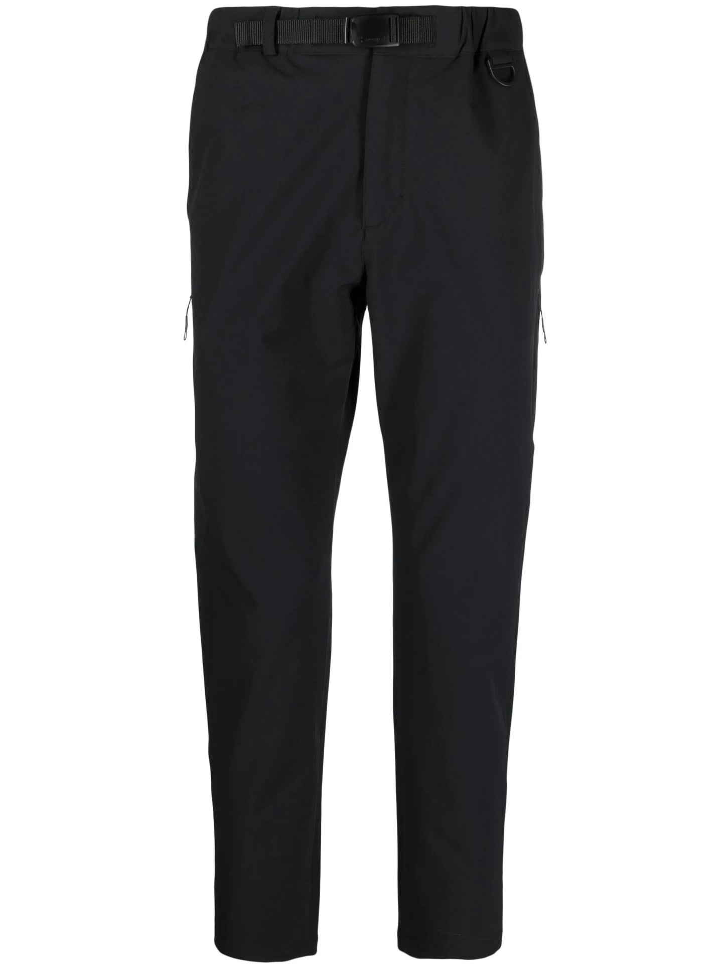 elasticated-waist cropped trousers