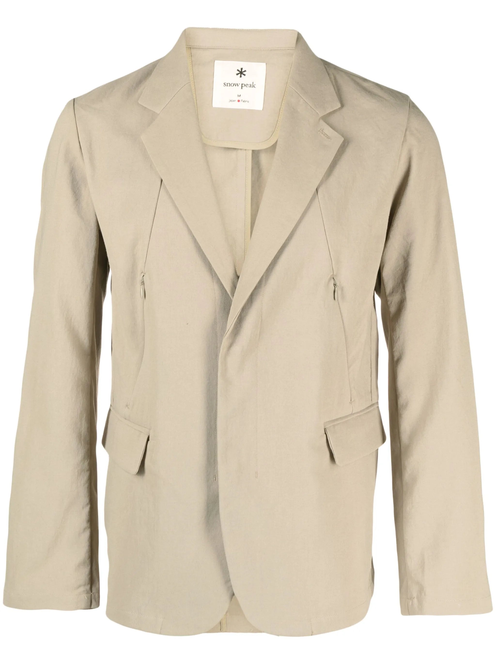 decorative zip-detail blazer