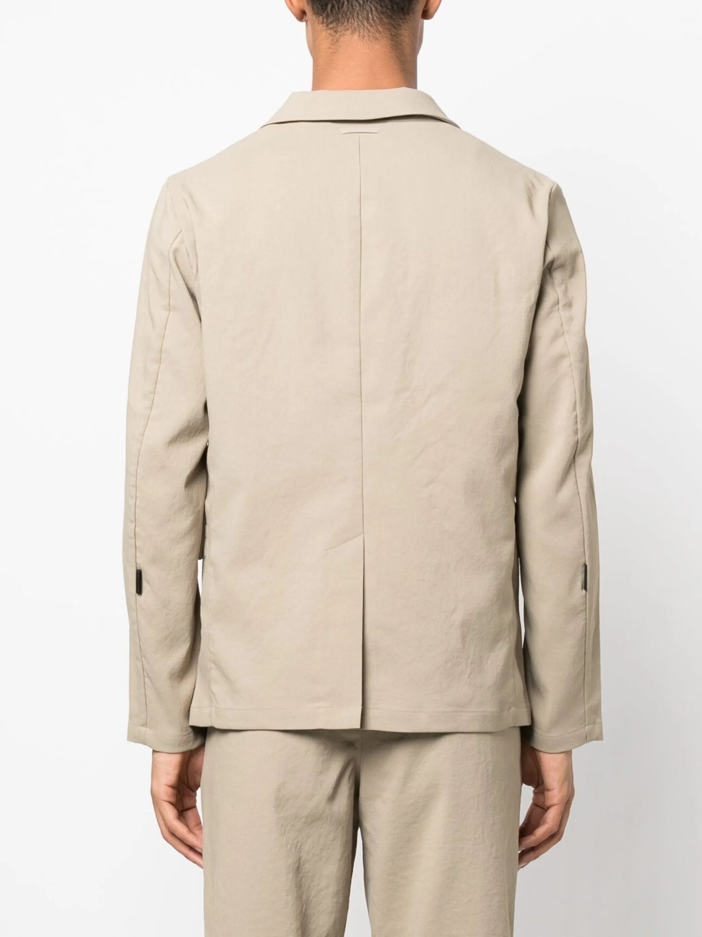 decorative zip-detail blazer