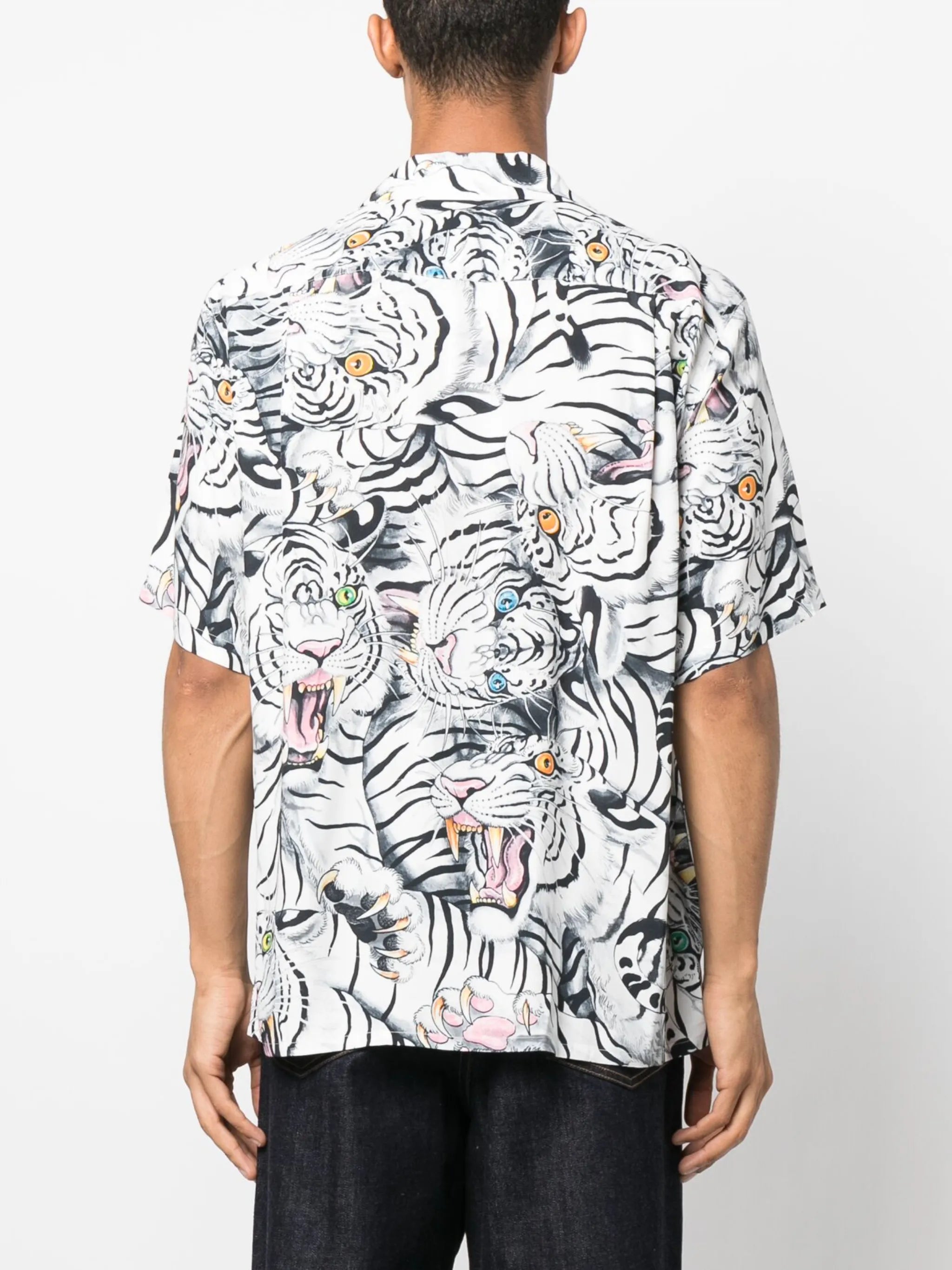 x Tim Lehi spread-collar shirt