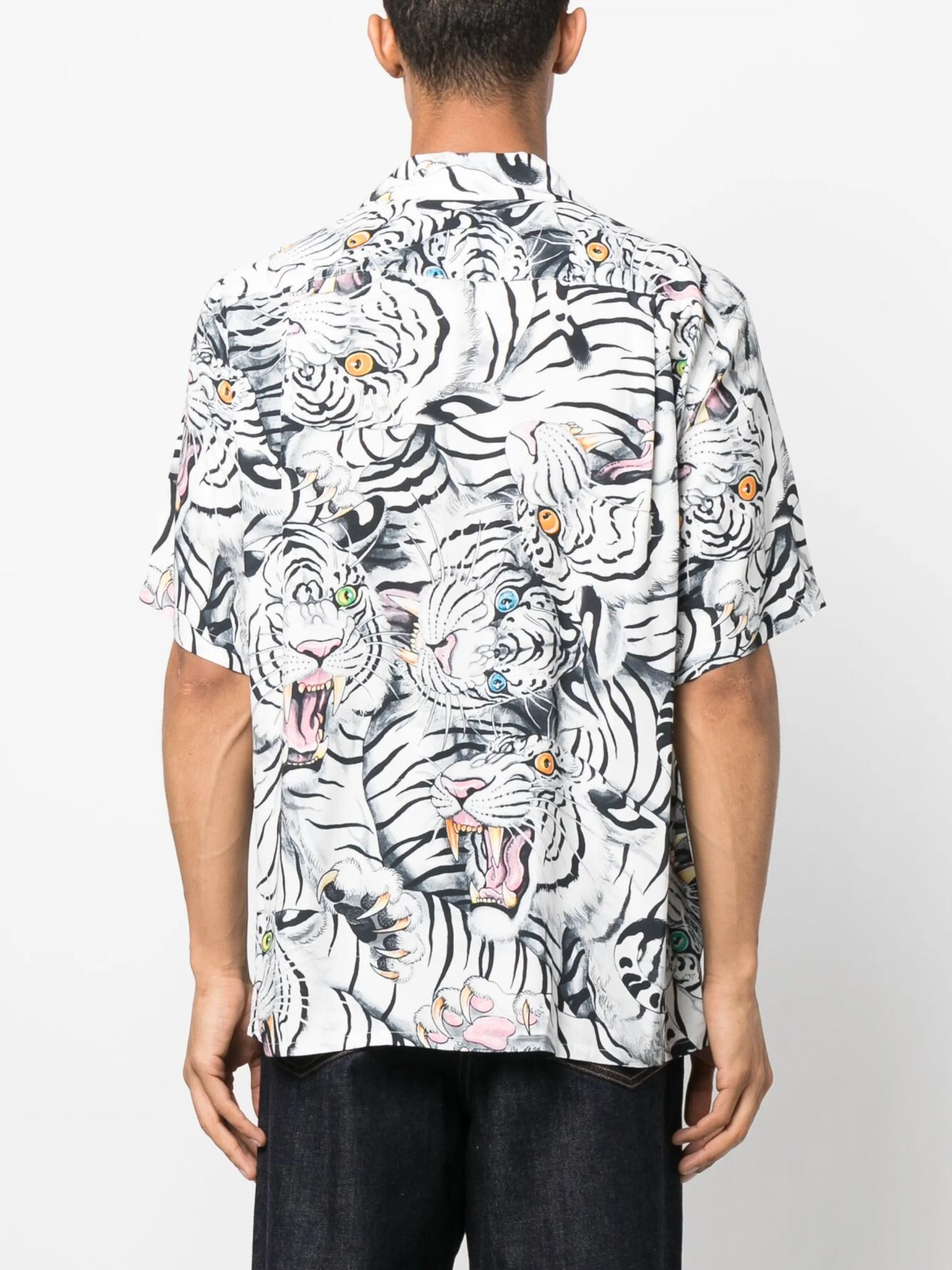 x Tim Lehi spread-collar shirt