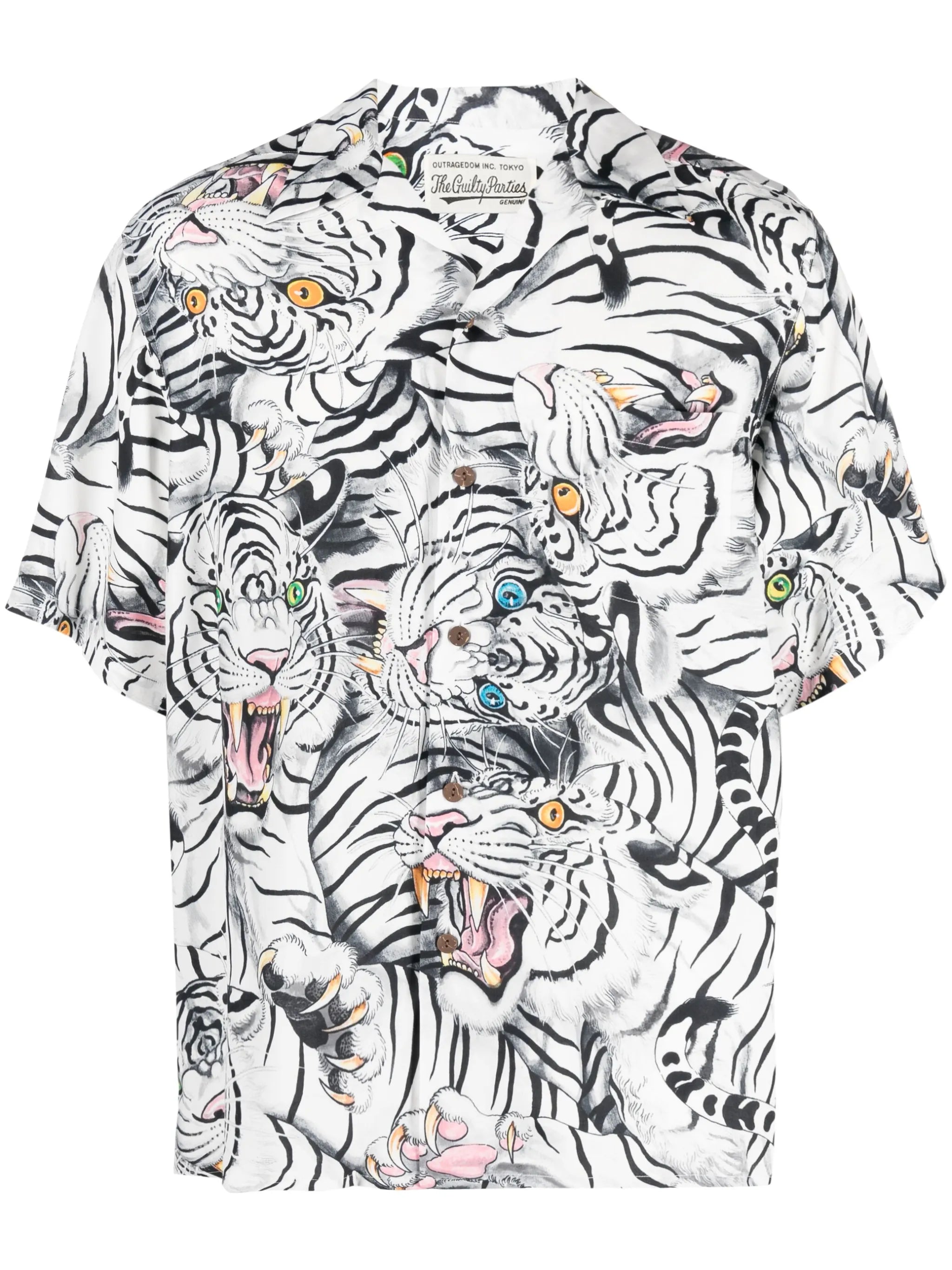 x Tim Lehi spread-collar shirt