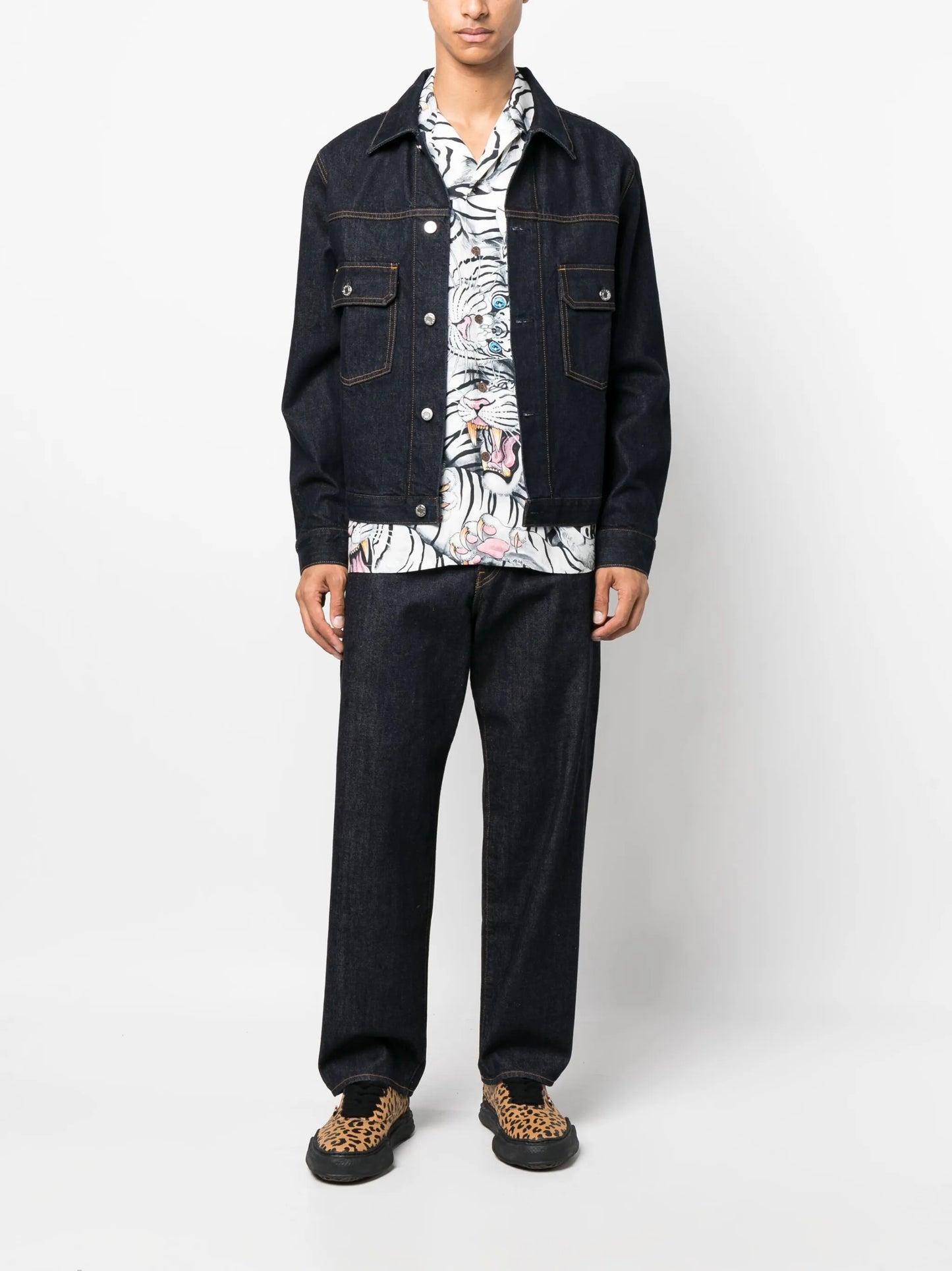 x Tim Lehi spread-collar shirt