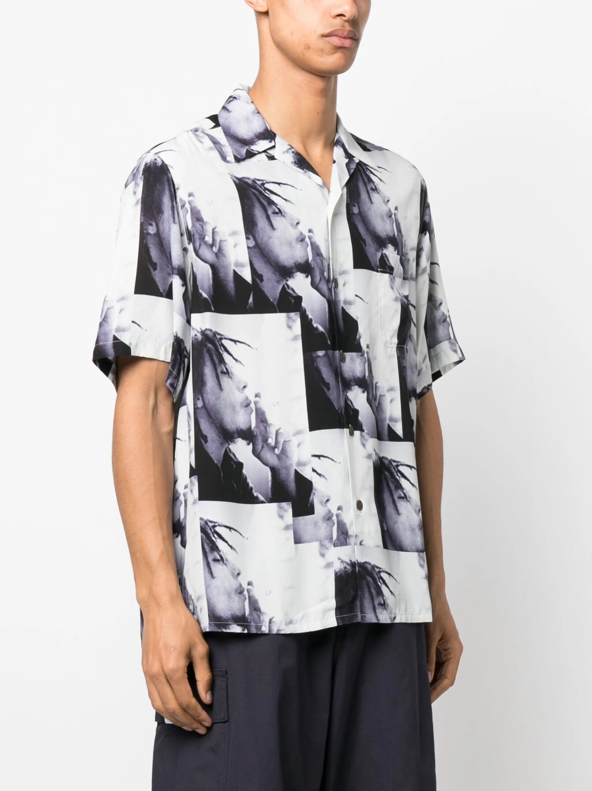 Bob Marley graphic-print shirt