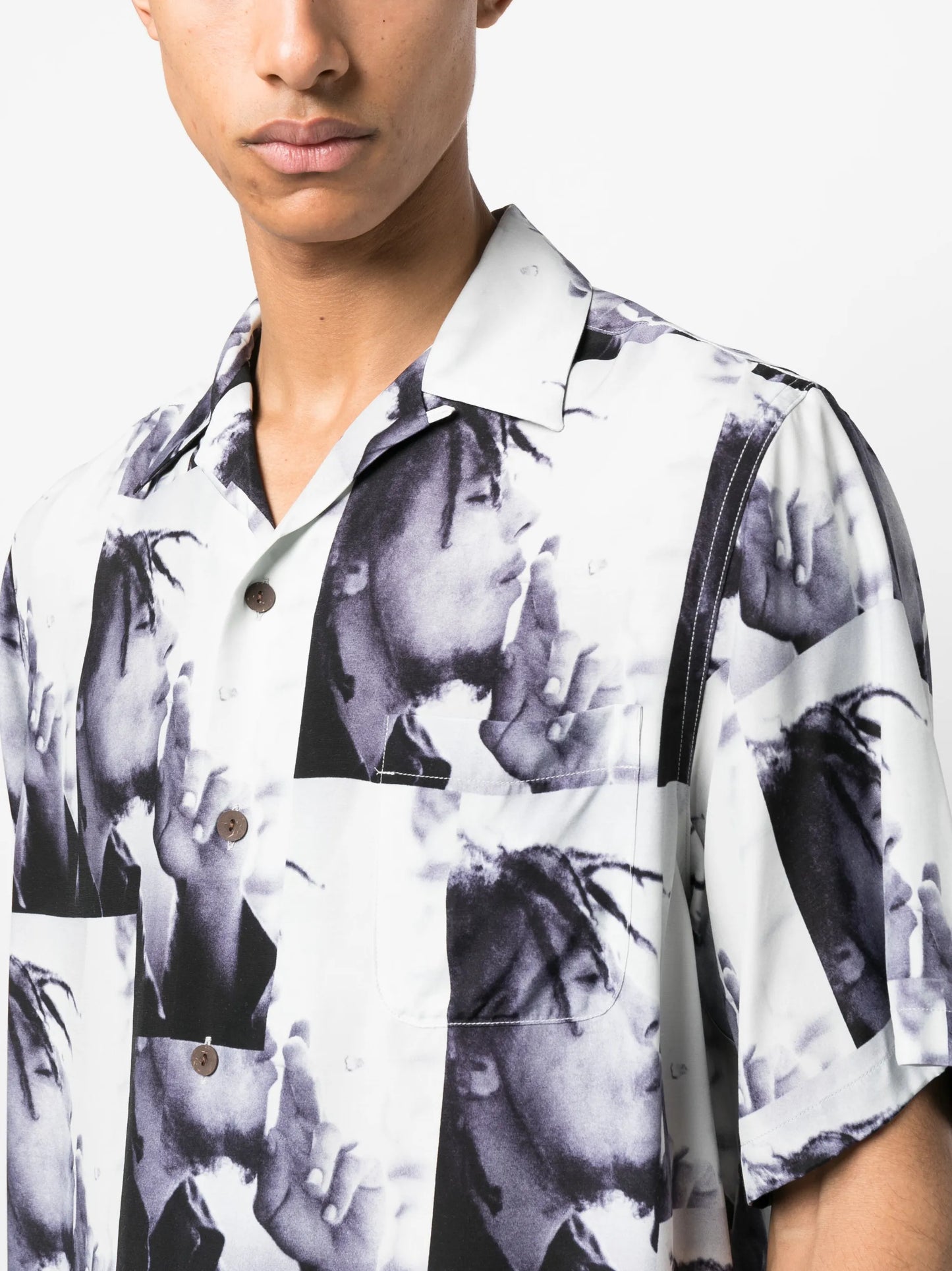 Bob Marley graphic-print shirt