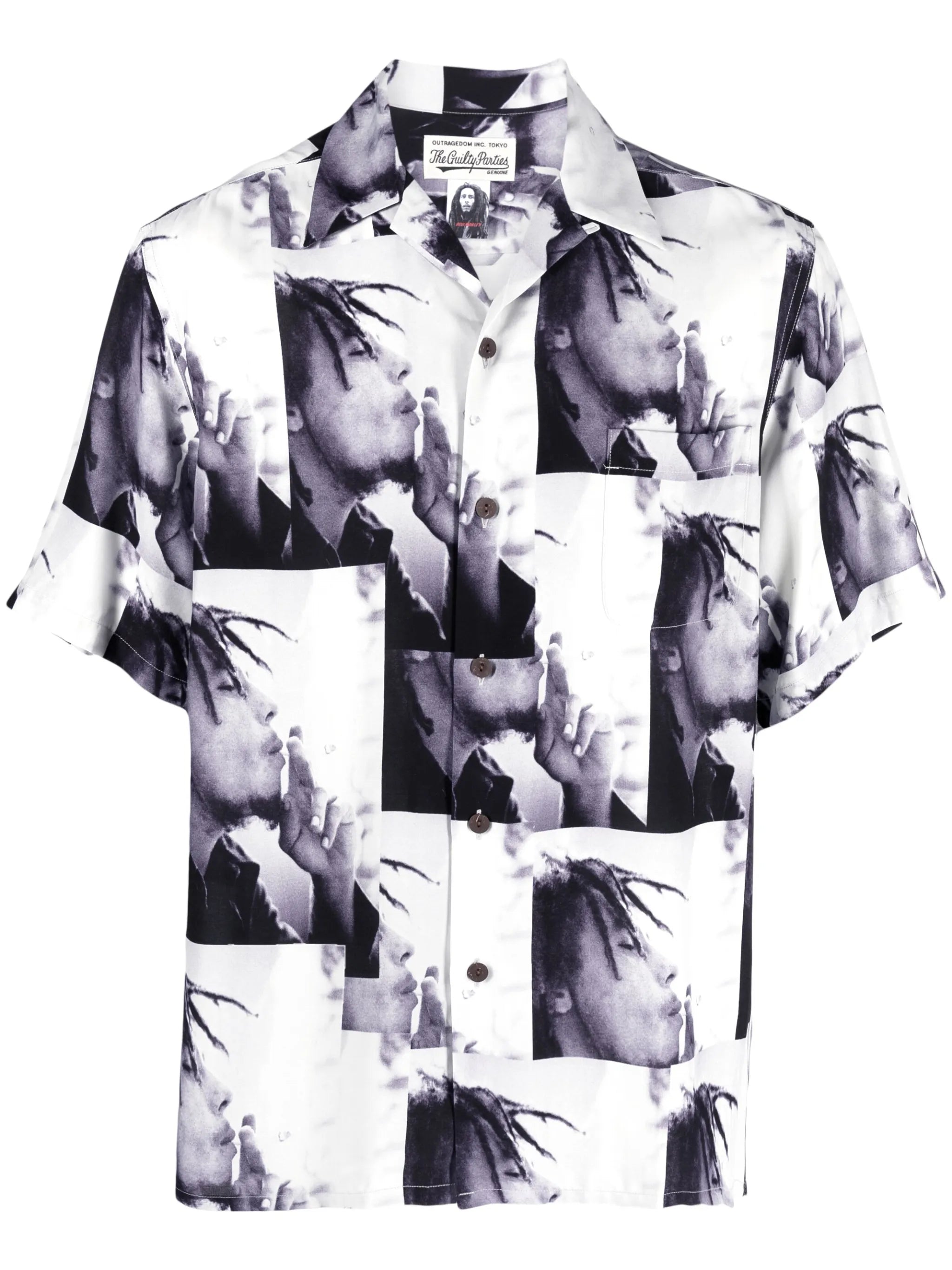 Bob Marley graphic-print shirt