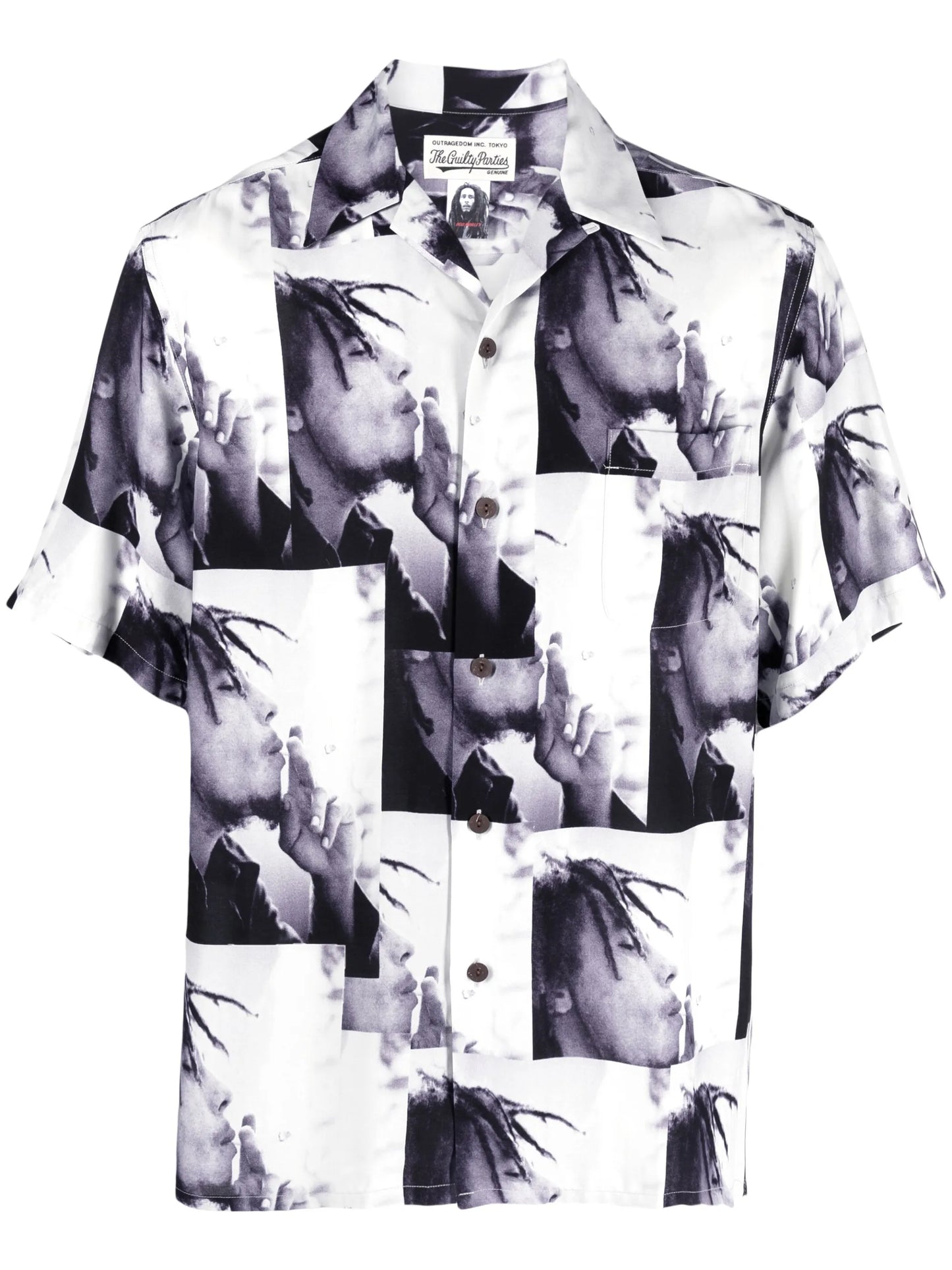 Bob Marley graphic-print shirt