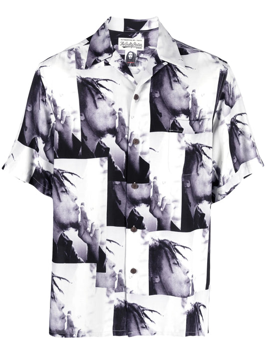 Bob Marley graphic-print shirt