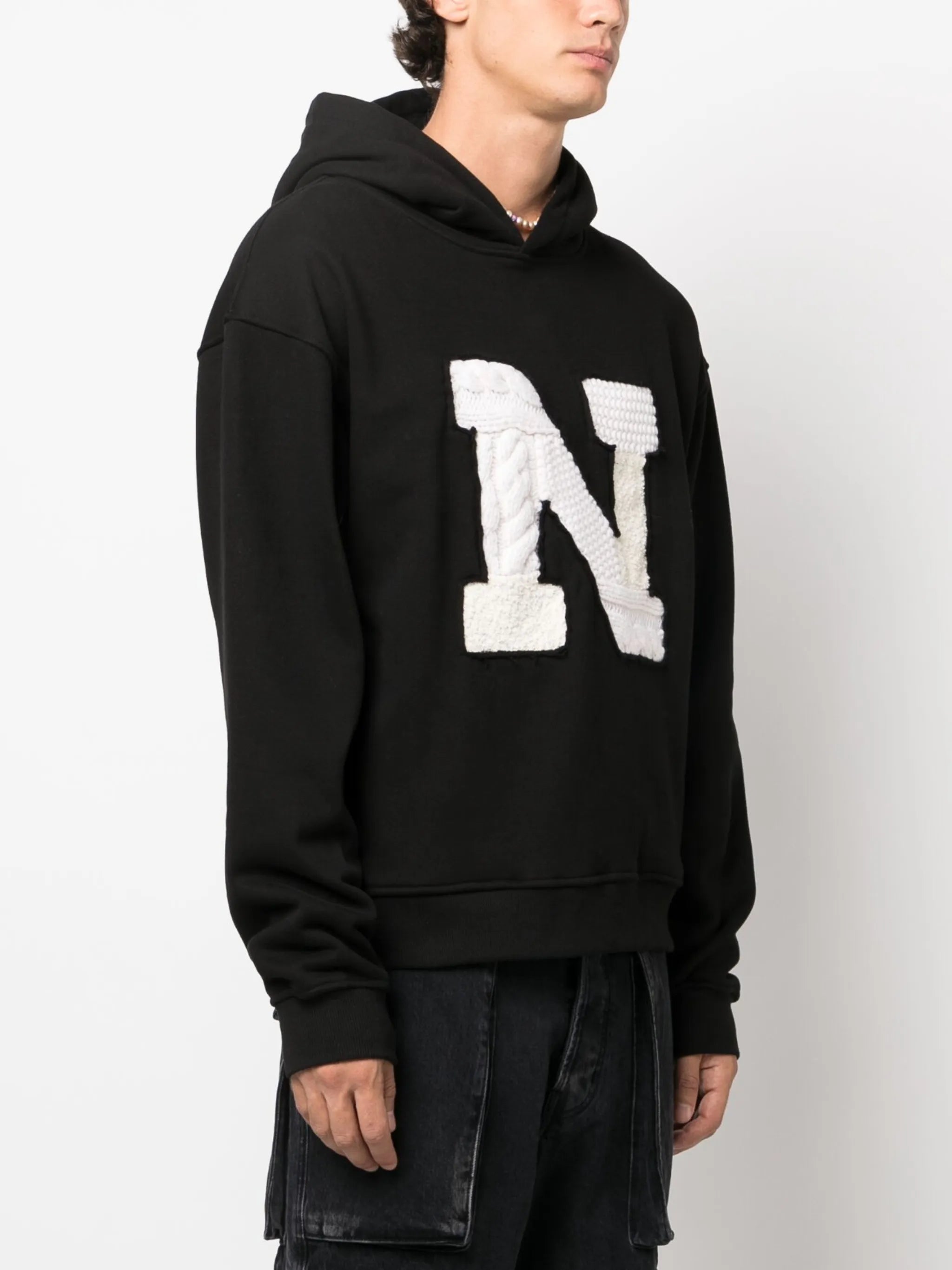 logo-patch patchwork-detail hoodie