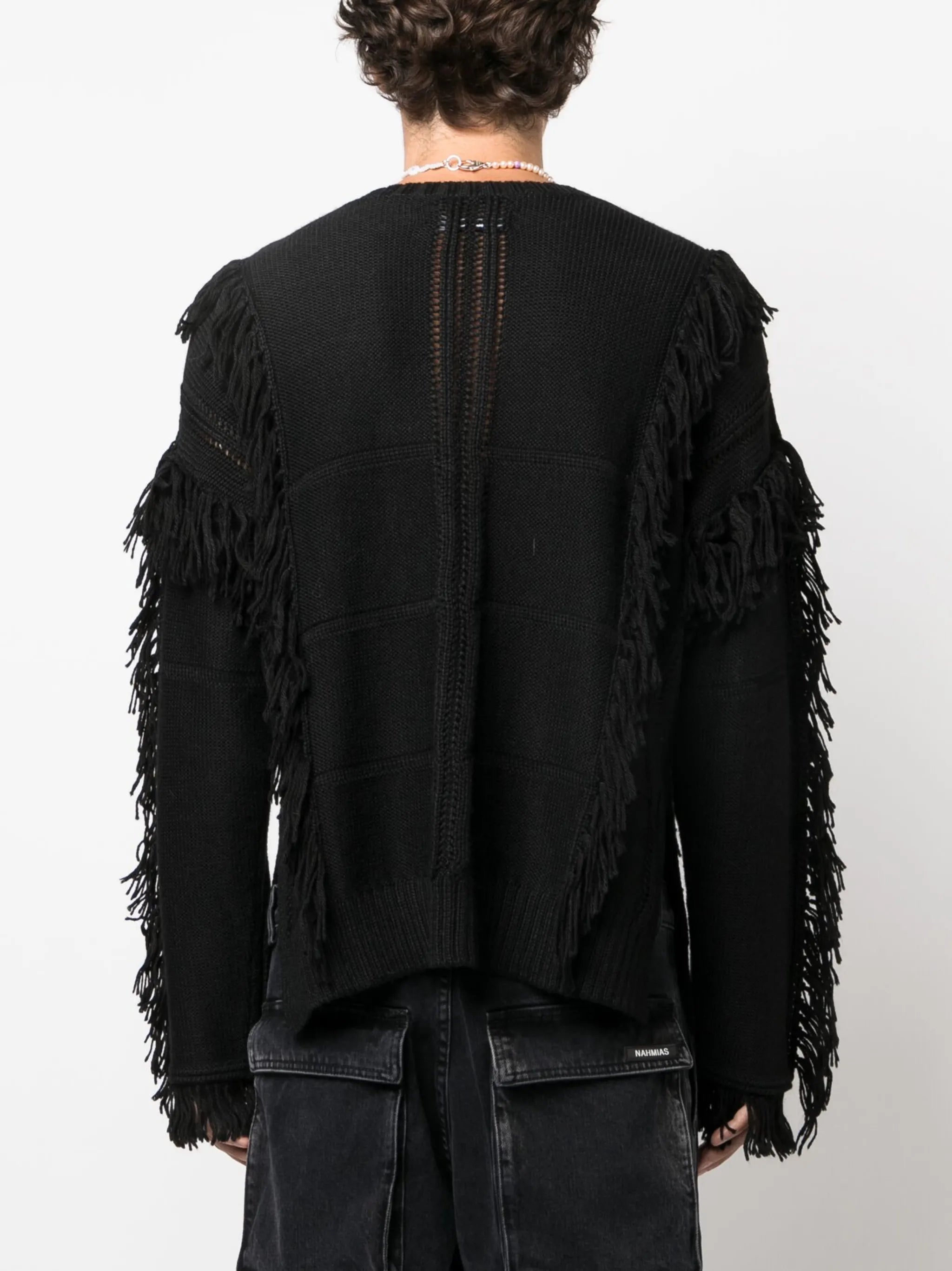 intarsia-knit logo alpaca wool jumper