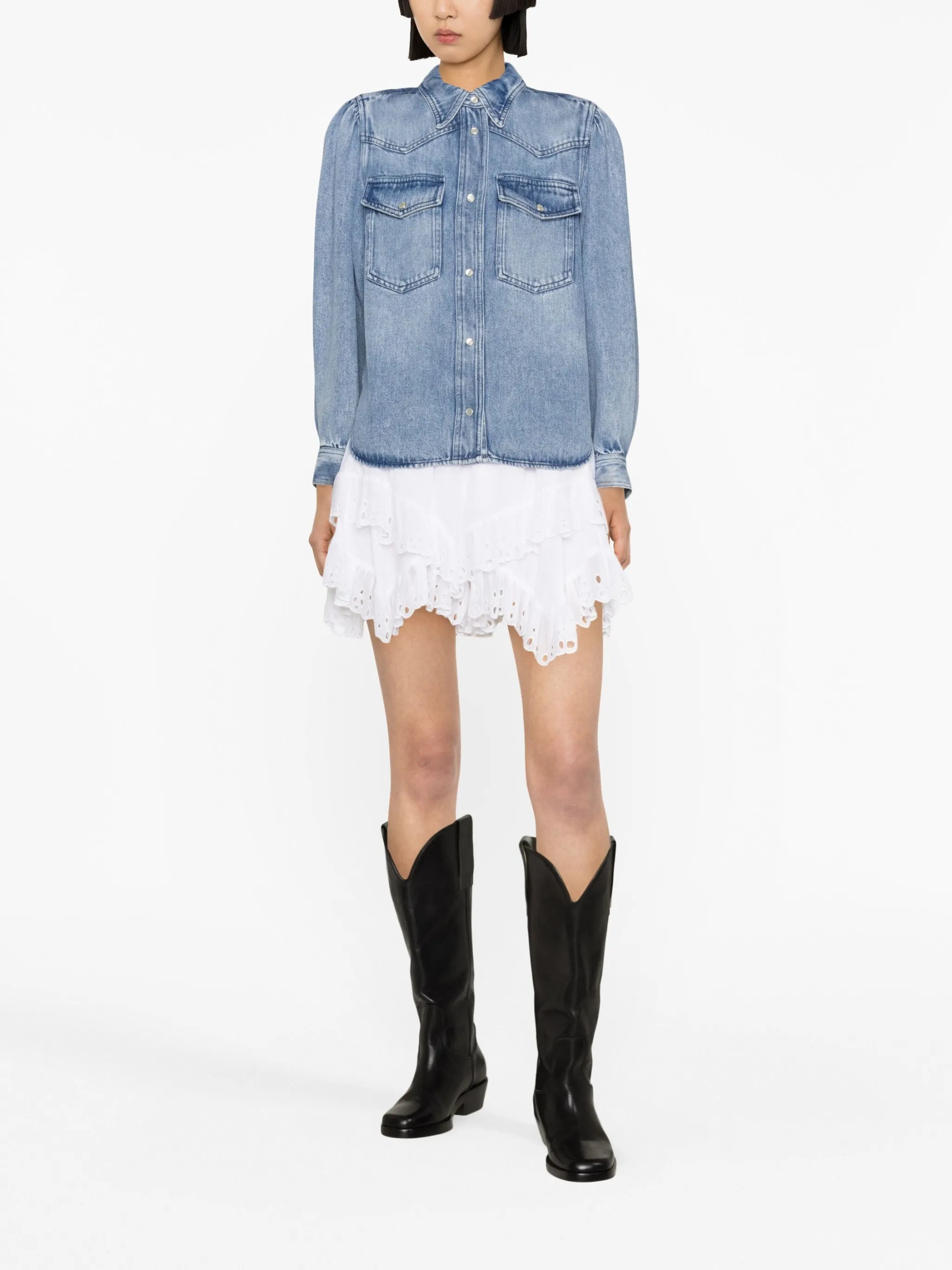 lyocell denim shirt