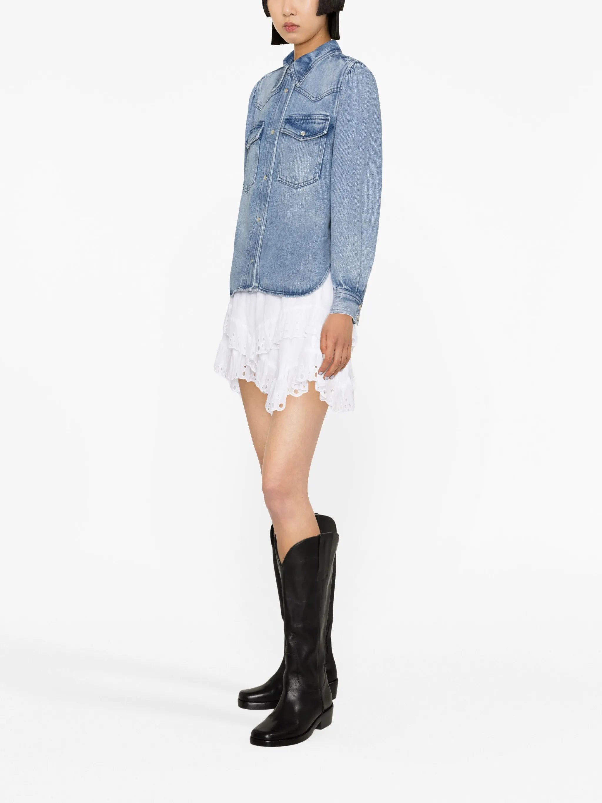 lyocell denim shirt