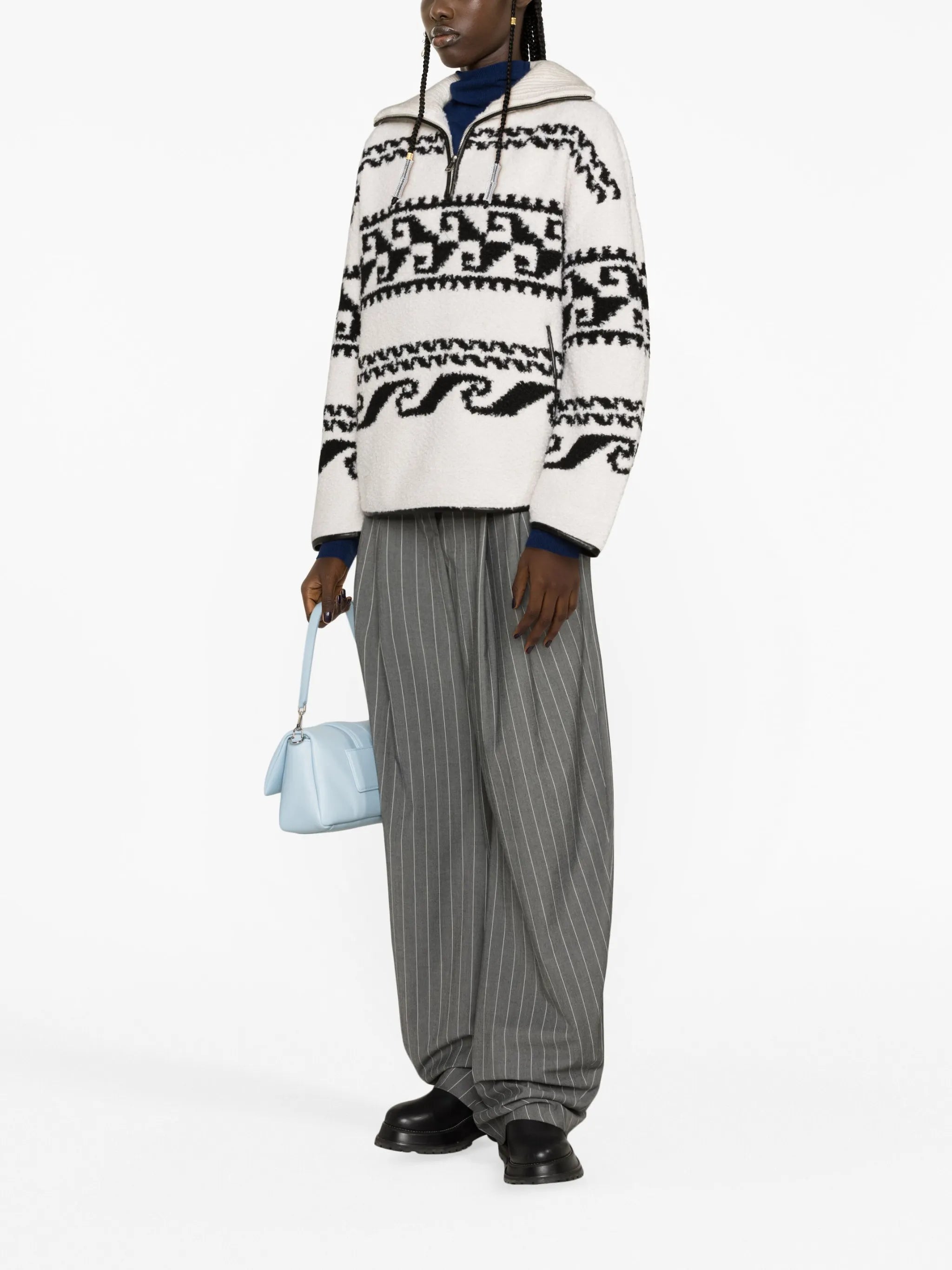Marner printed fleece jumper
