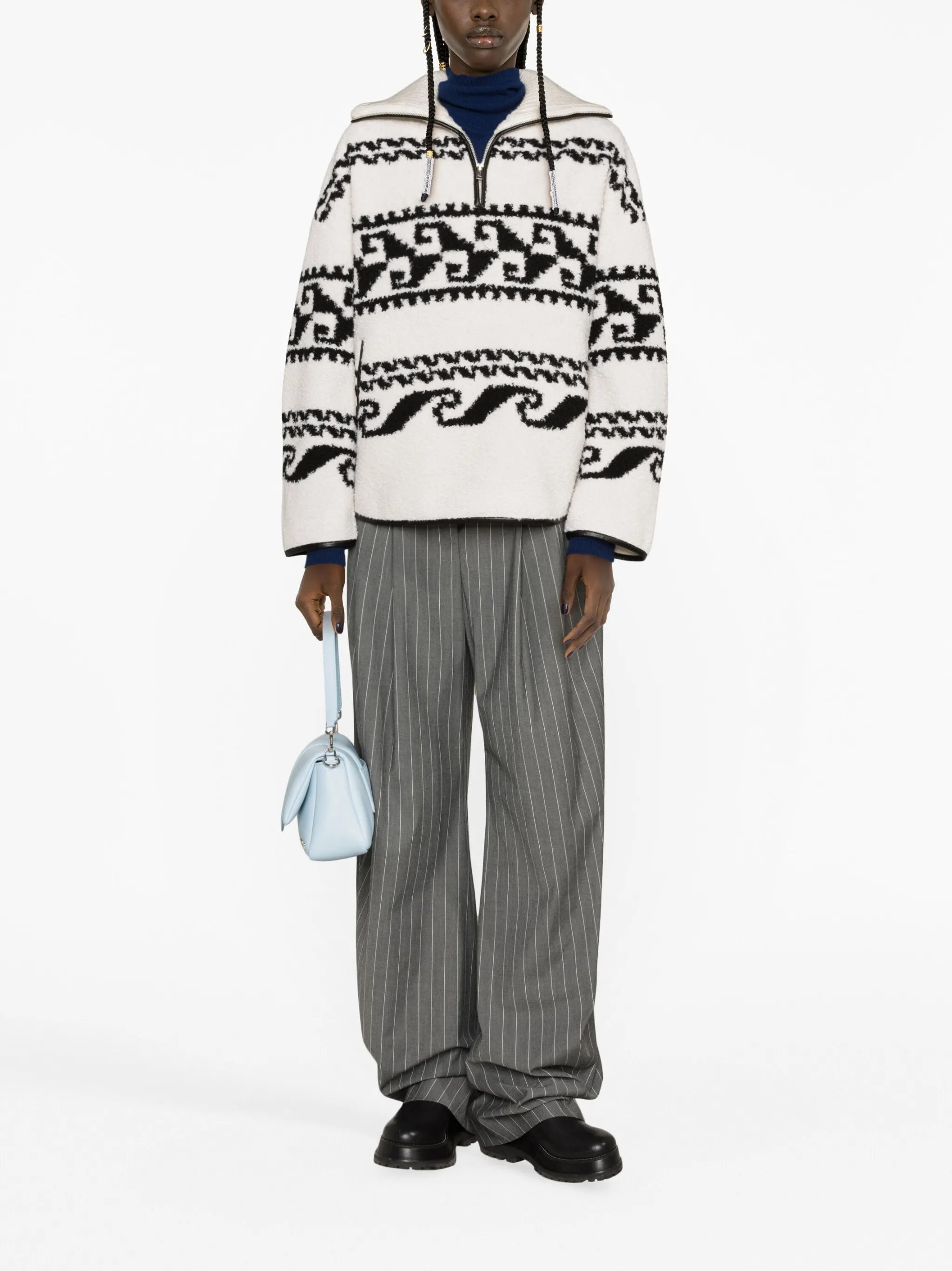 Marner printed fleece jumper