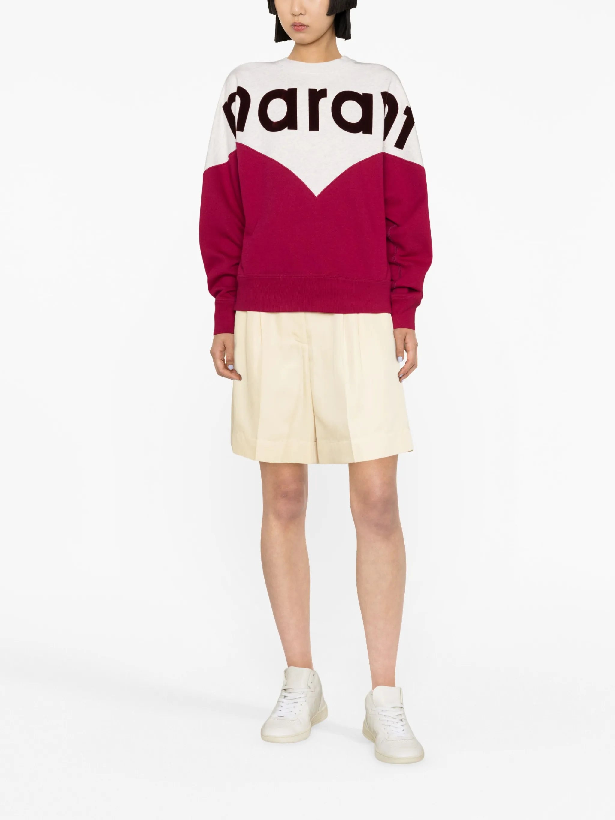 Houston flocked-logo sweatshirt