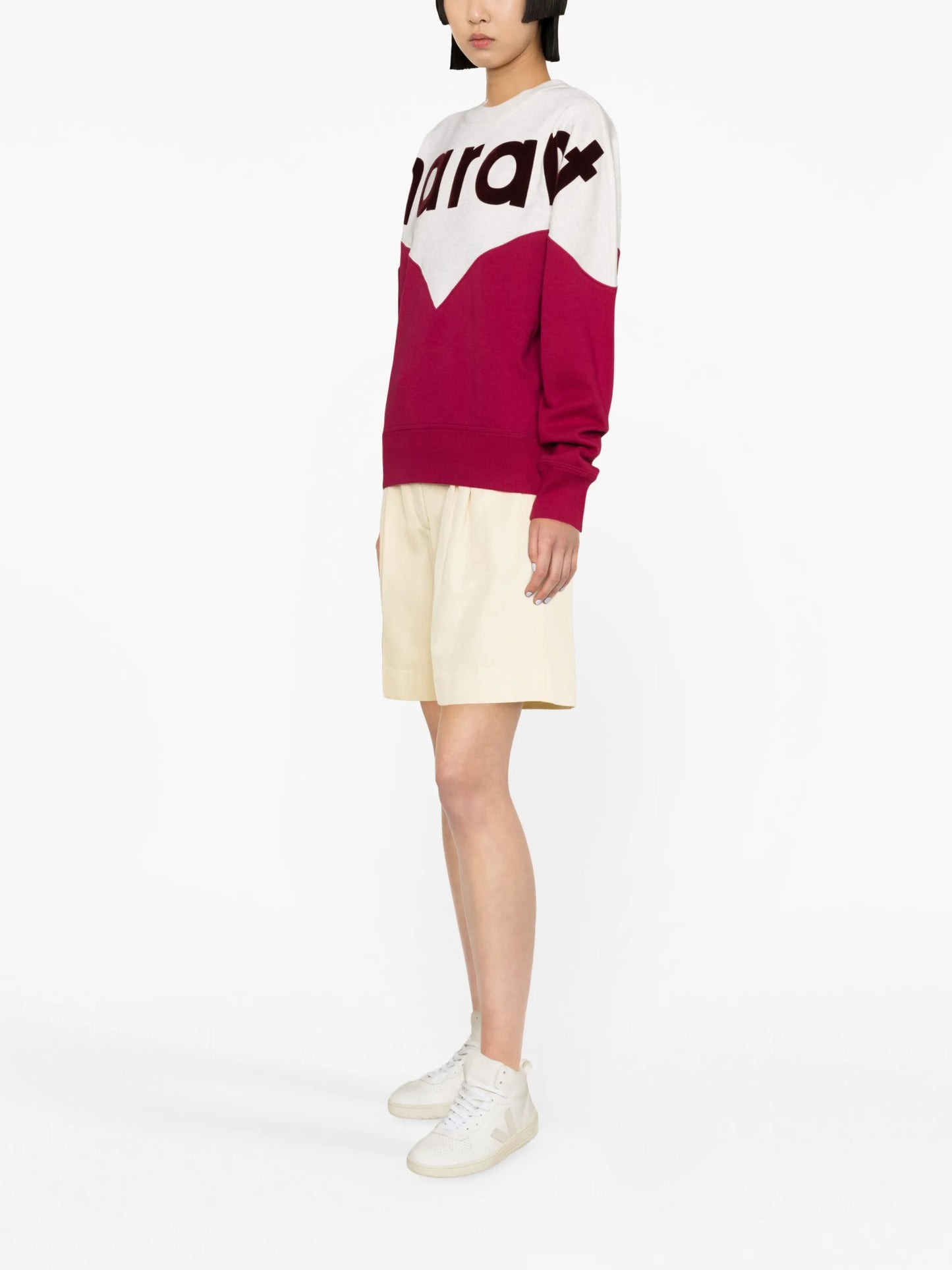 Houston flocked-logo sweatshirt
