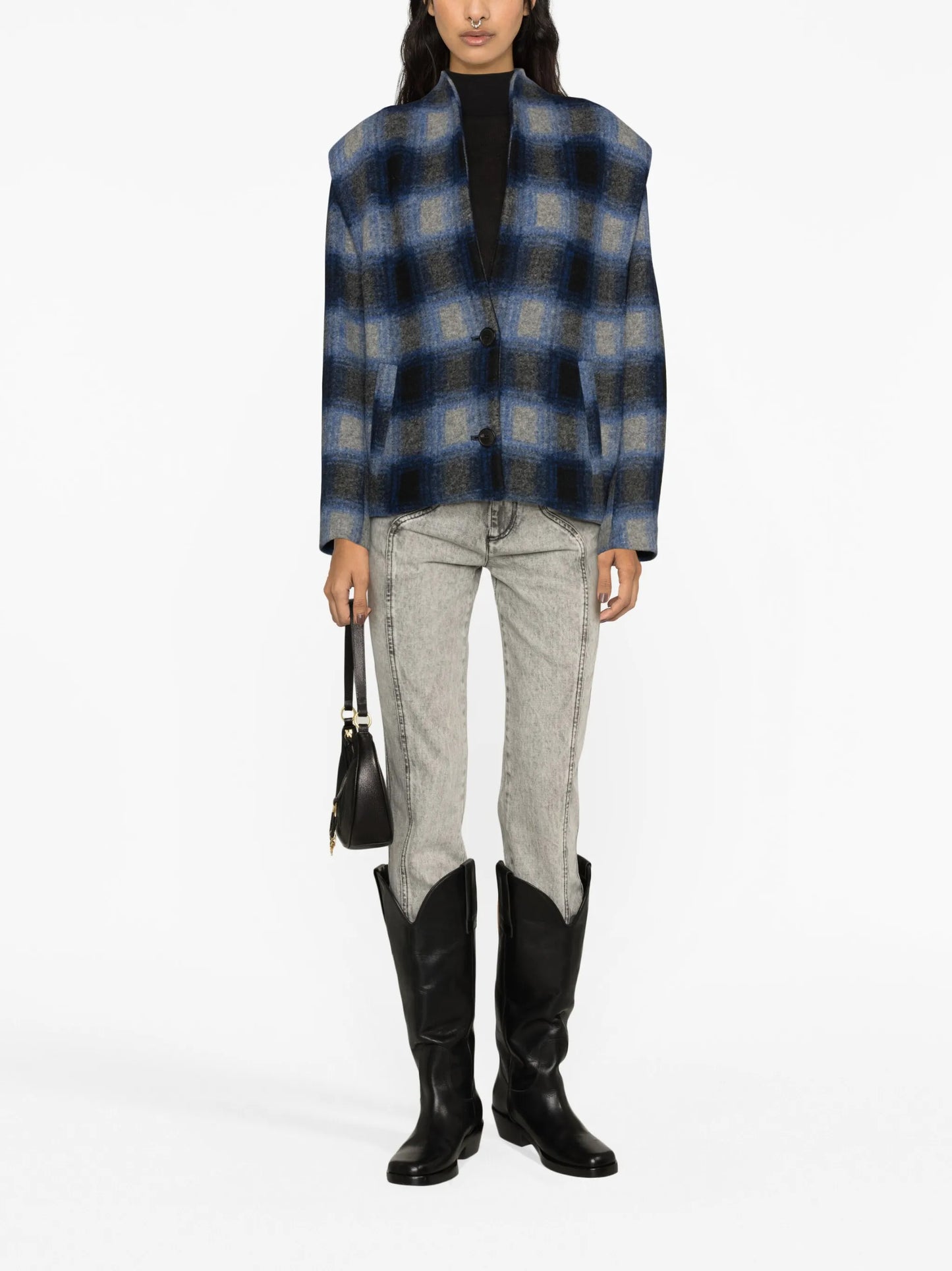 Drogo check-pattern jacket