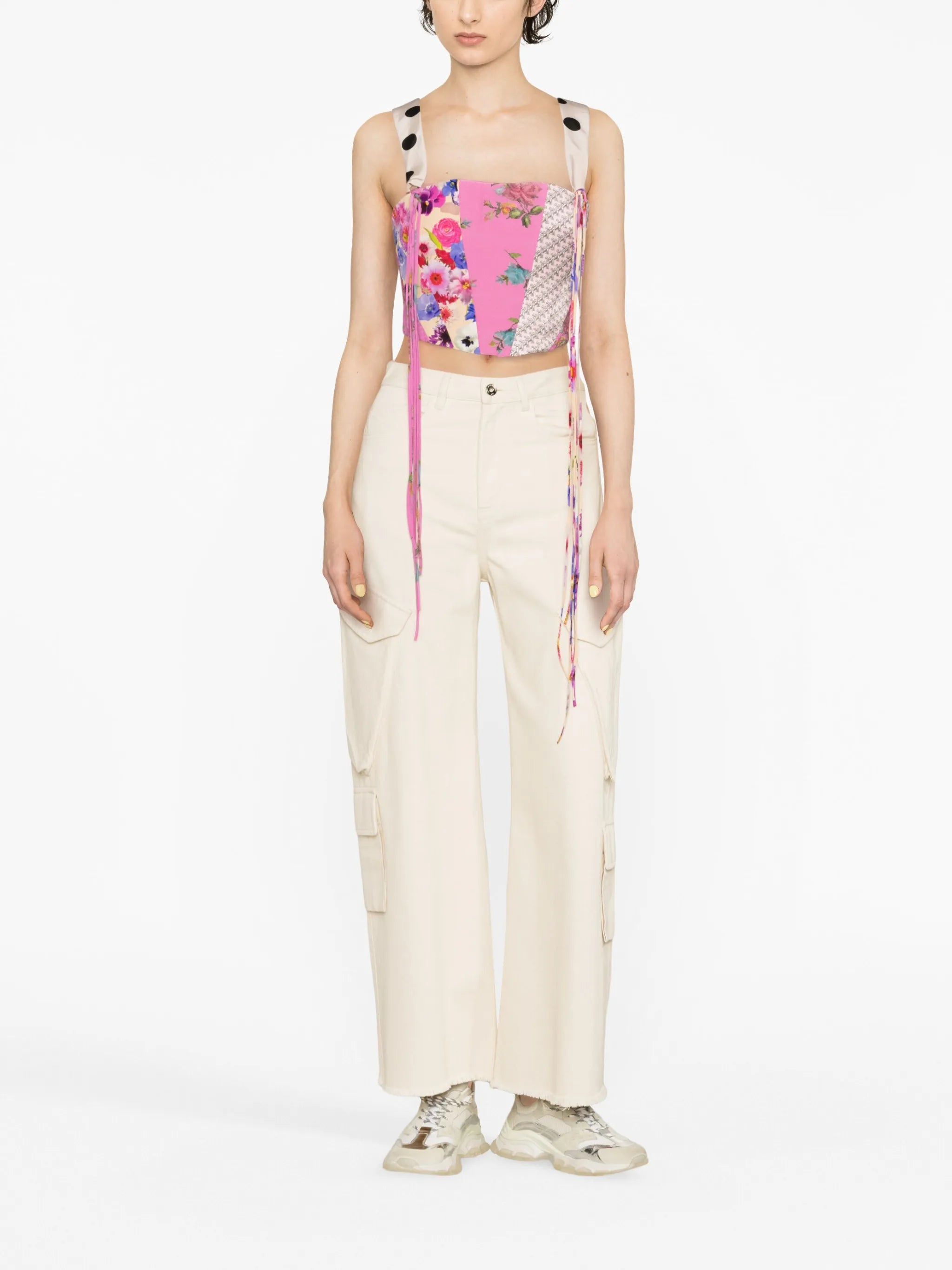 patchwork corset top