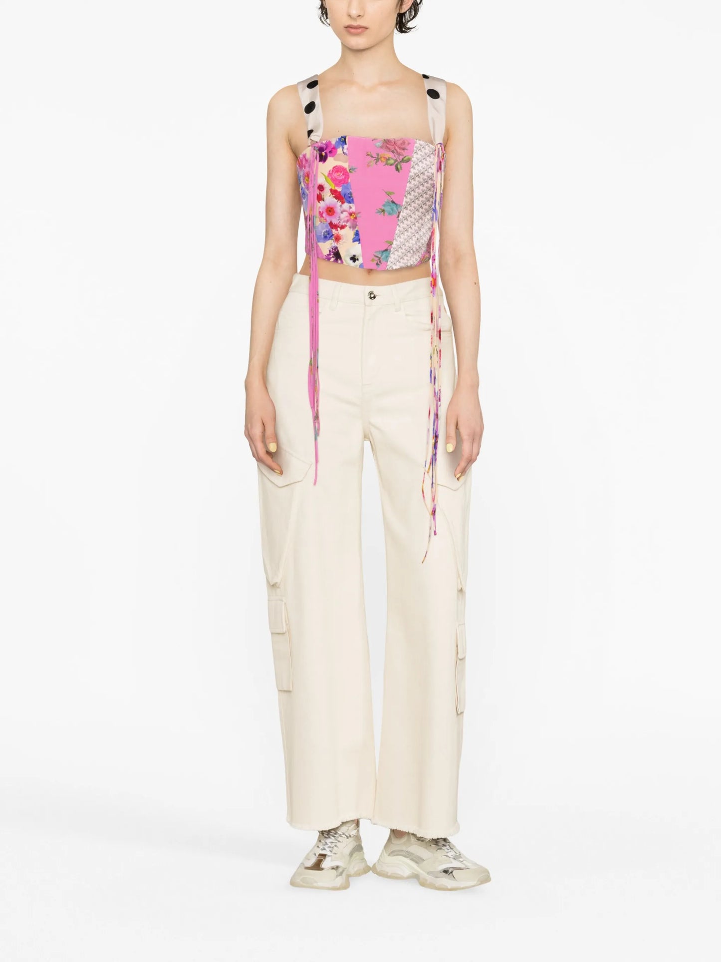 patchwork corset top