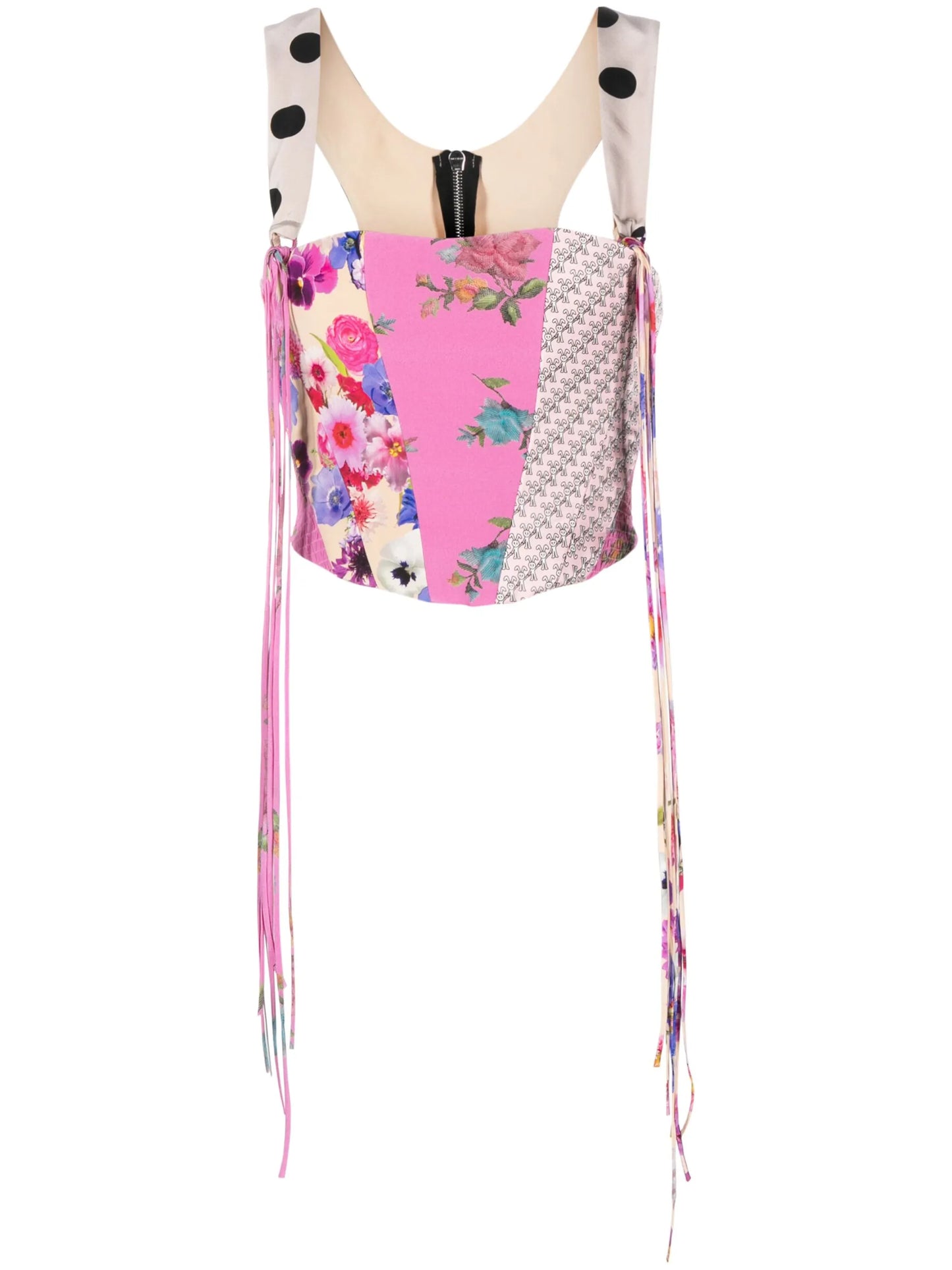 patchwork corset top
