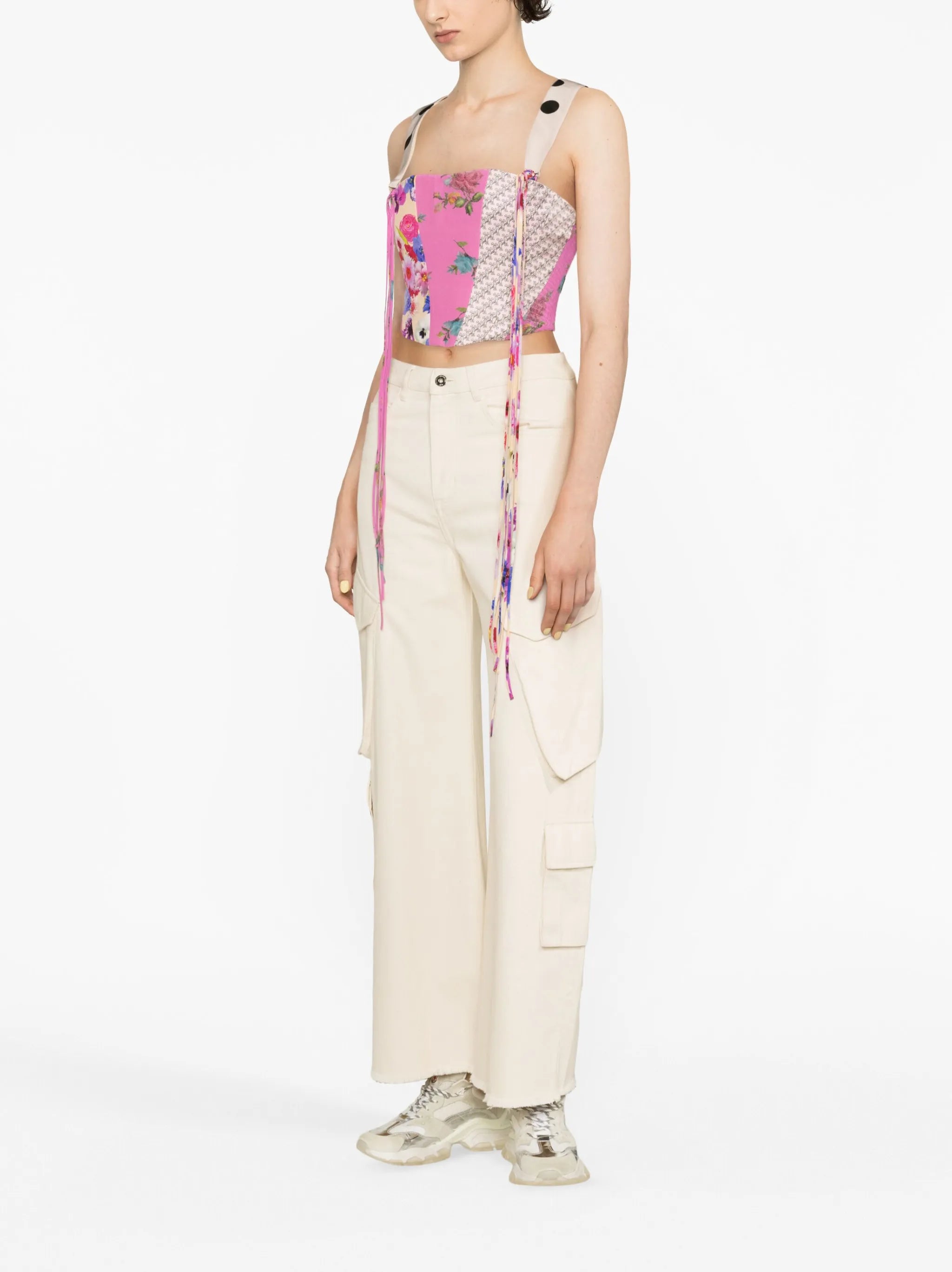 patchwork corset top