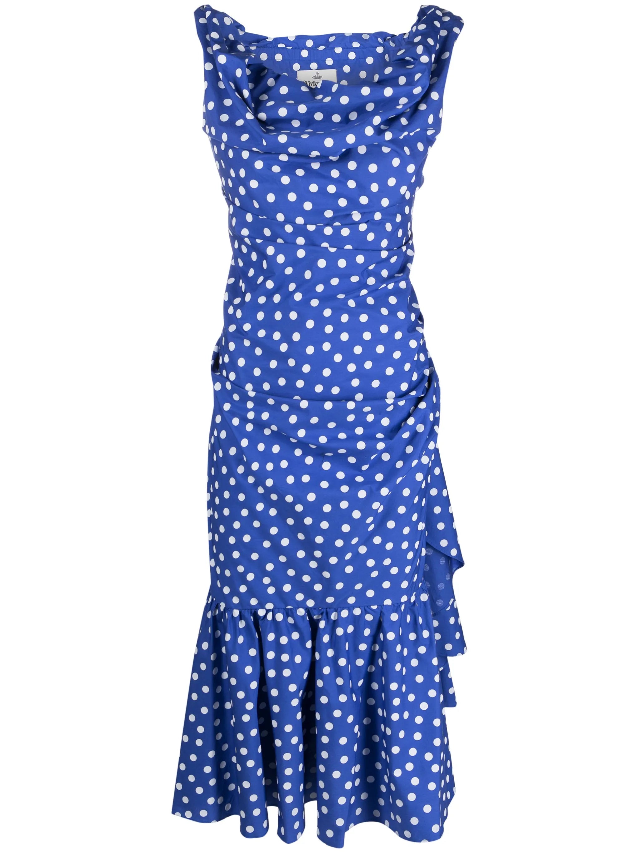 Ginnie polka-dot print dress