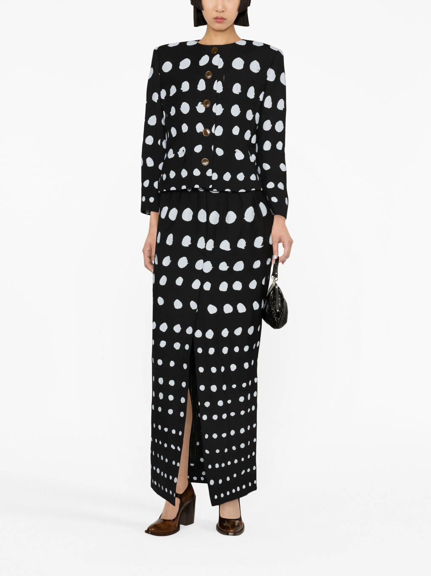 Iman polka dot-print jacket