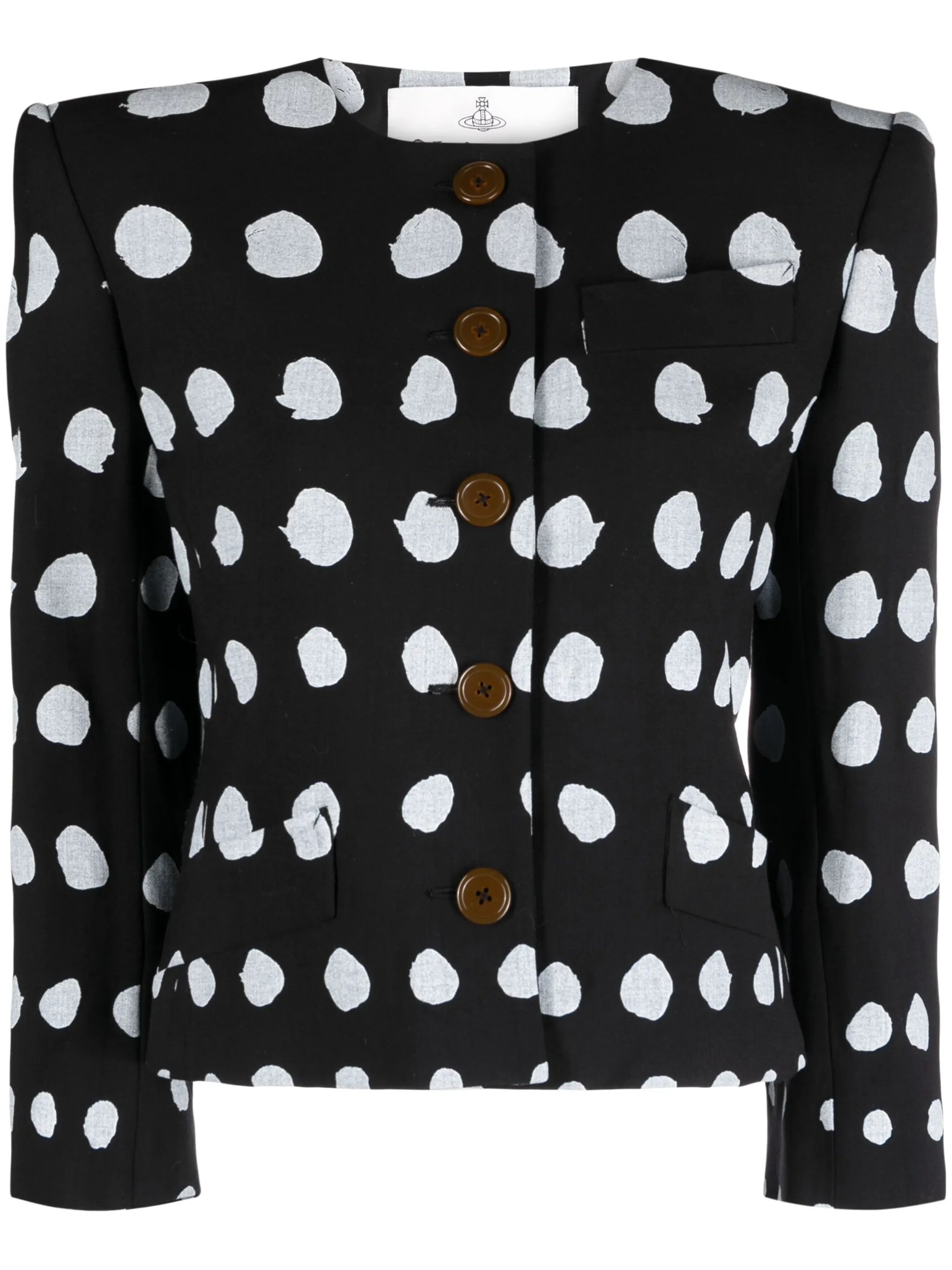 Iman polka dot-print jacket