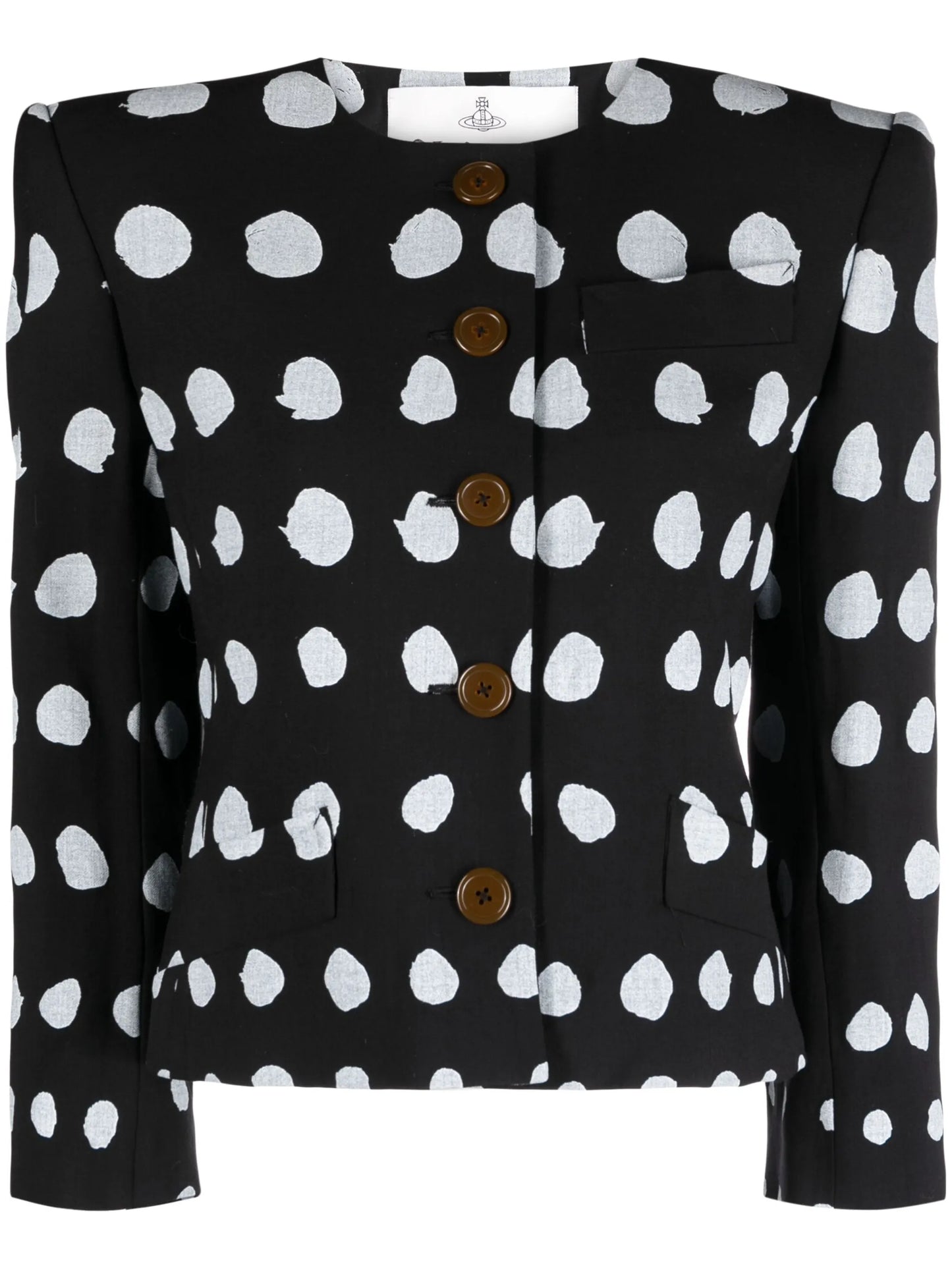 Iman polka dot-print jacket