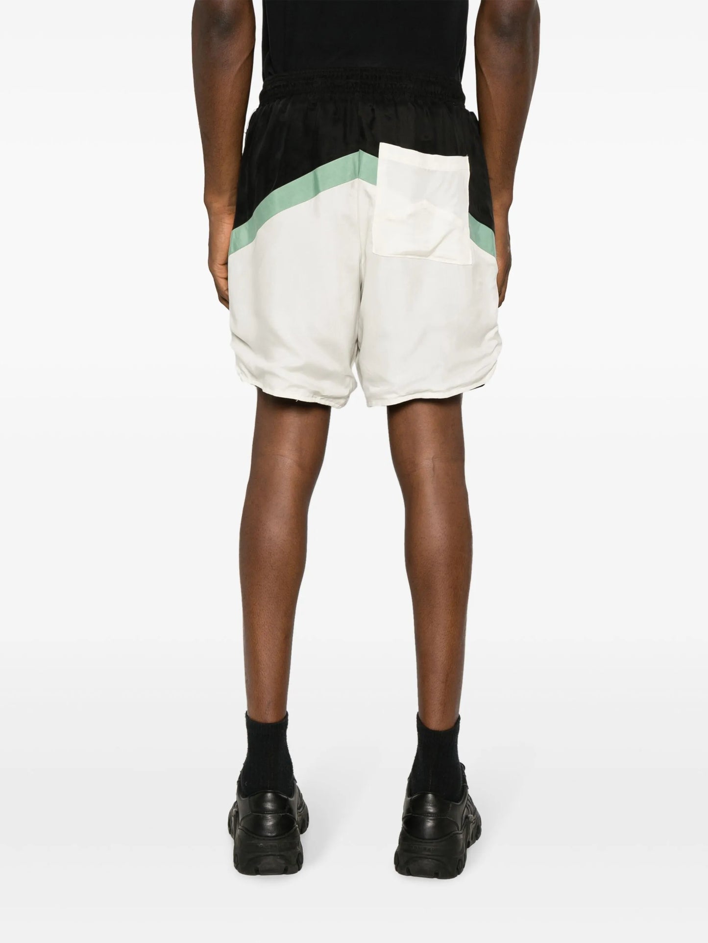 logo-print drawstring deck shorts