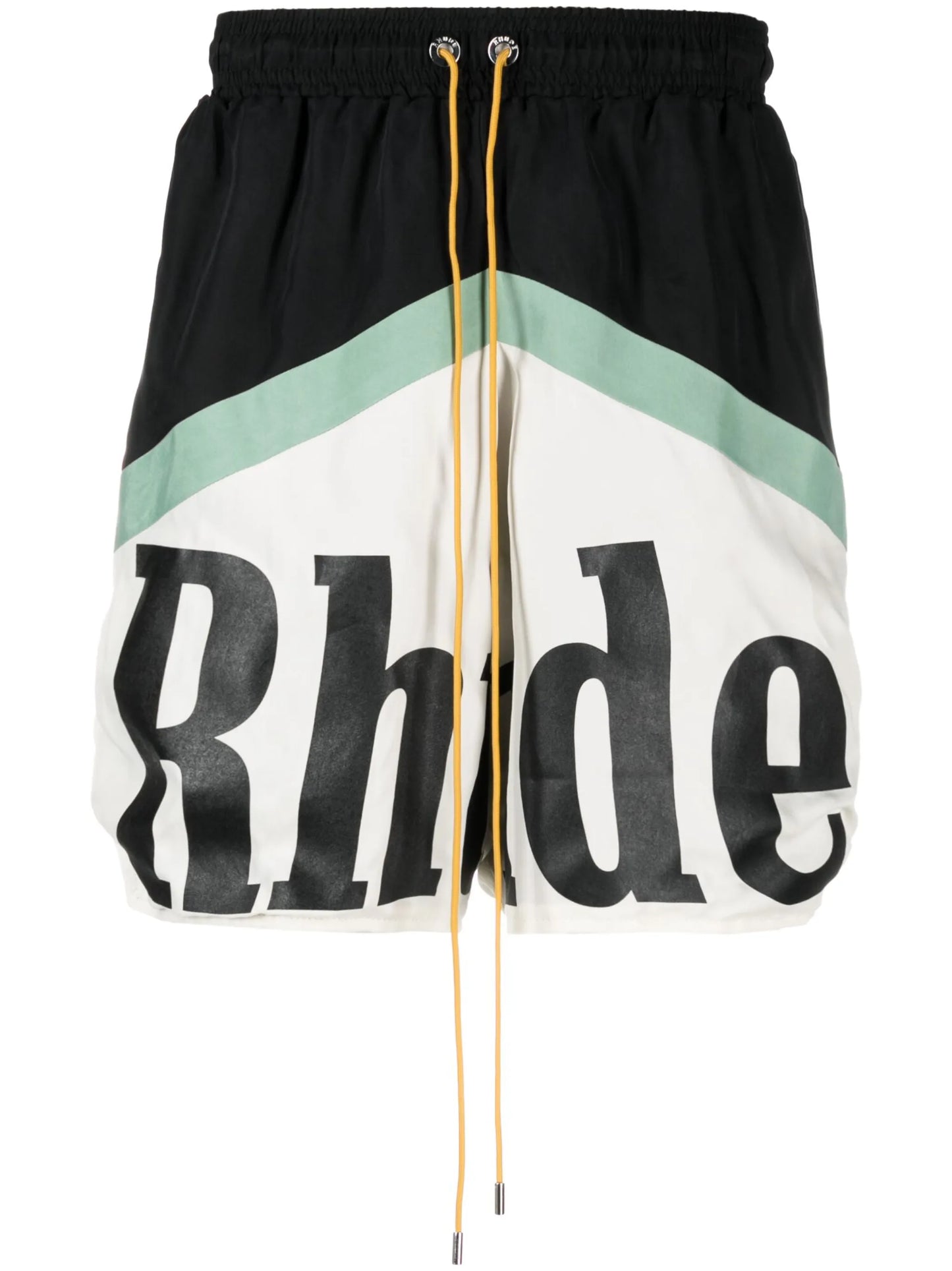 logo-print drawstring deck shorts