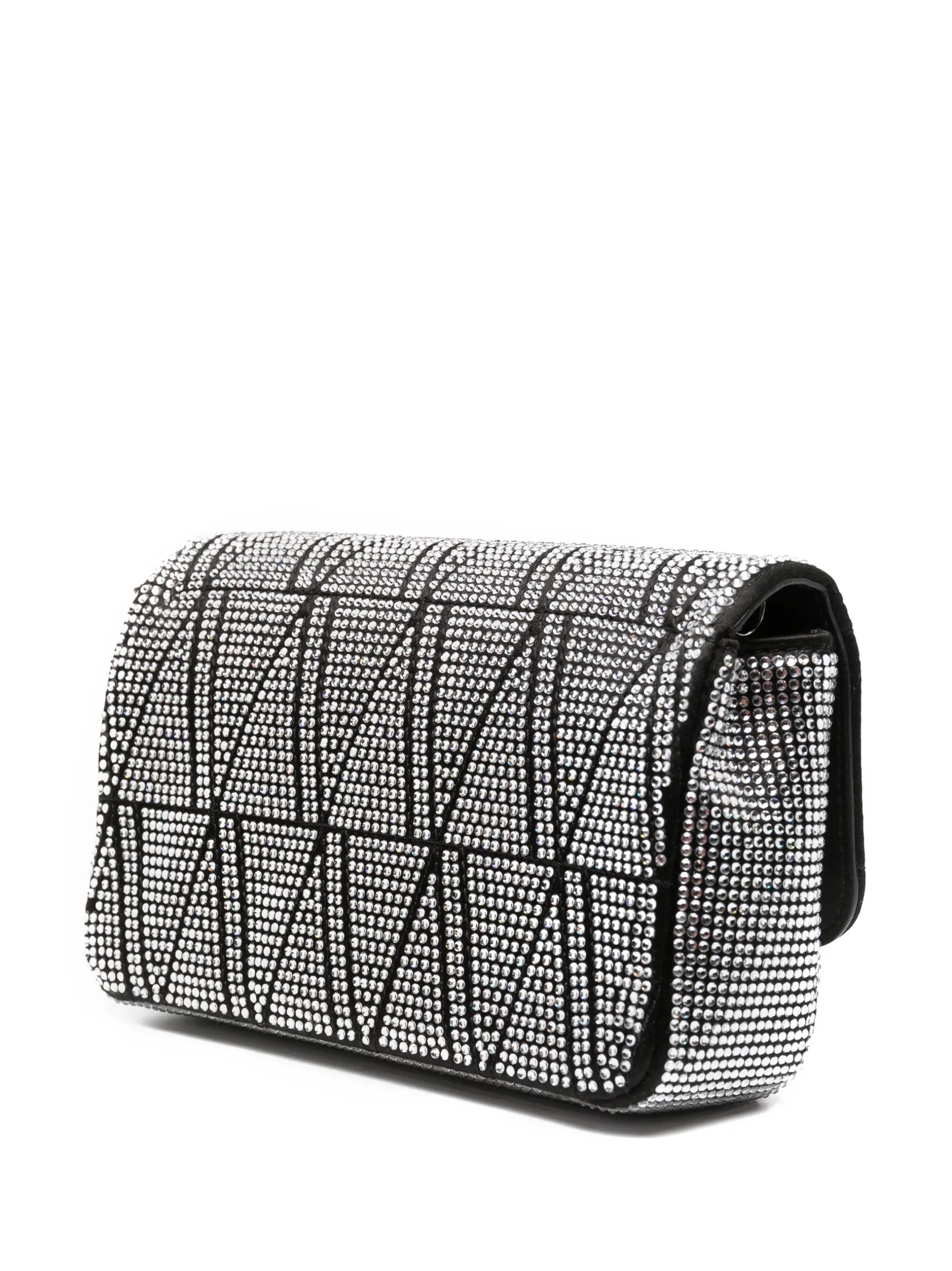 Virtus crystal-embellished leather shoulder bag