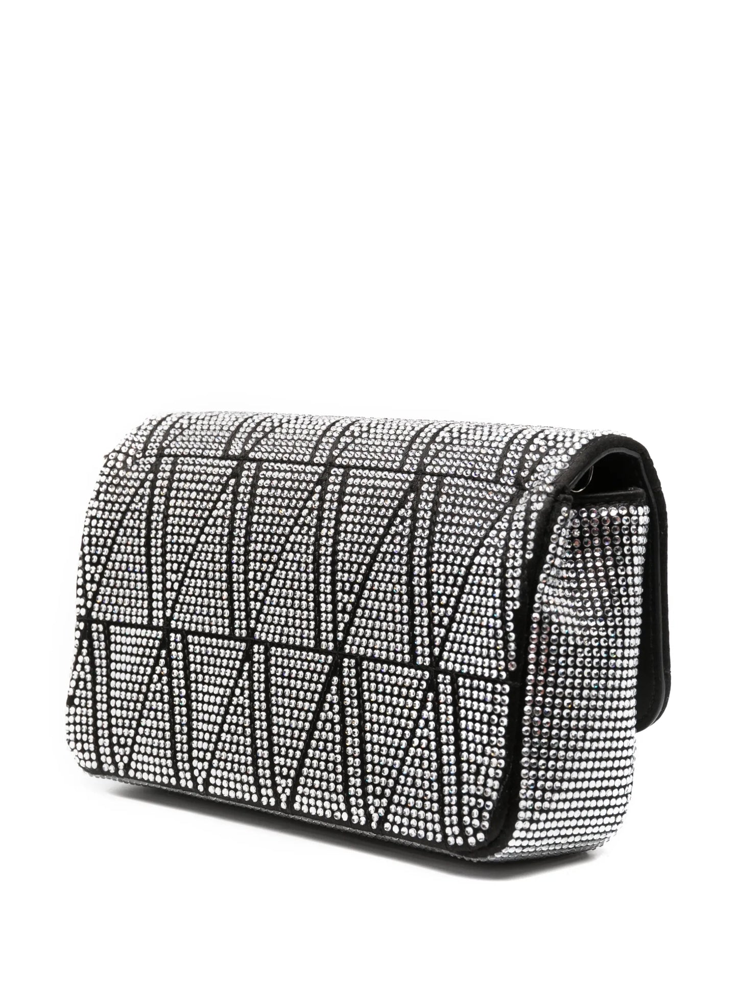 Virtus crystal-embellished leather shoulder bag