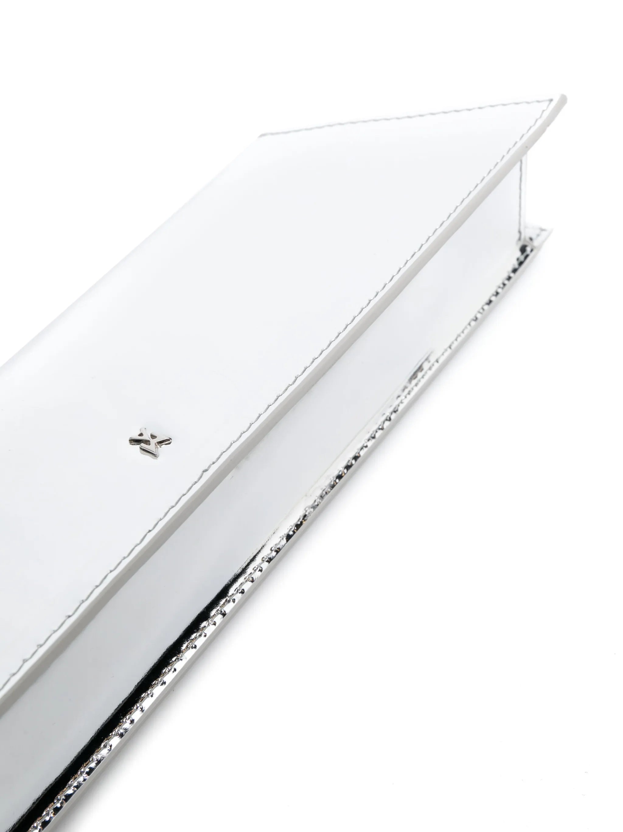 Amini Yigit laminated-finish clutch bag