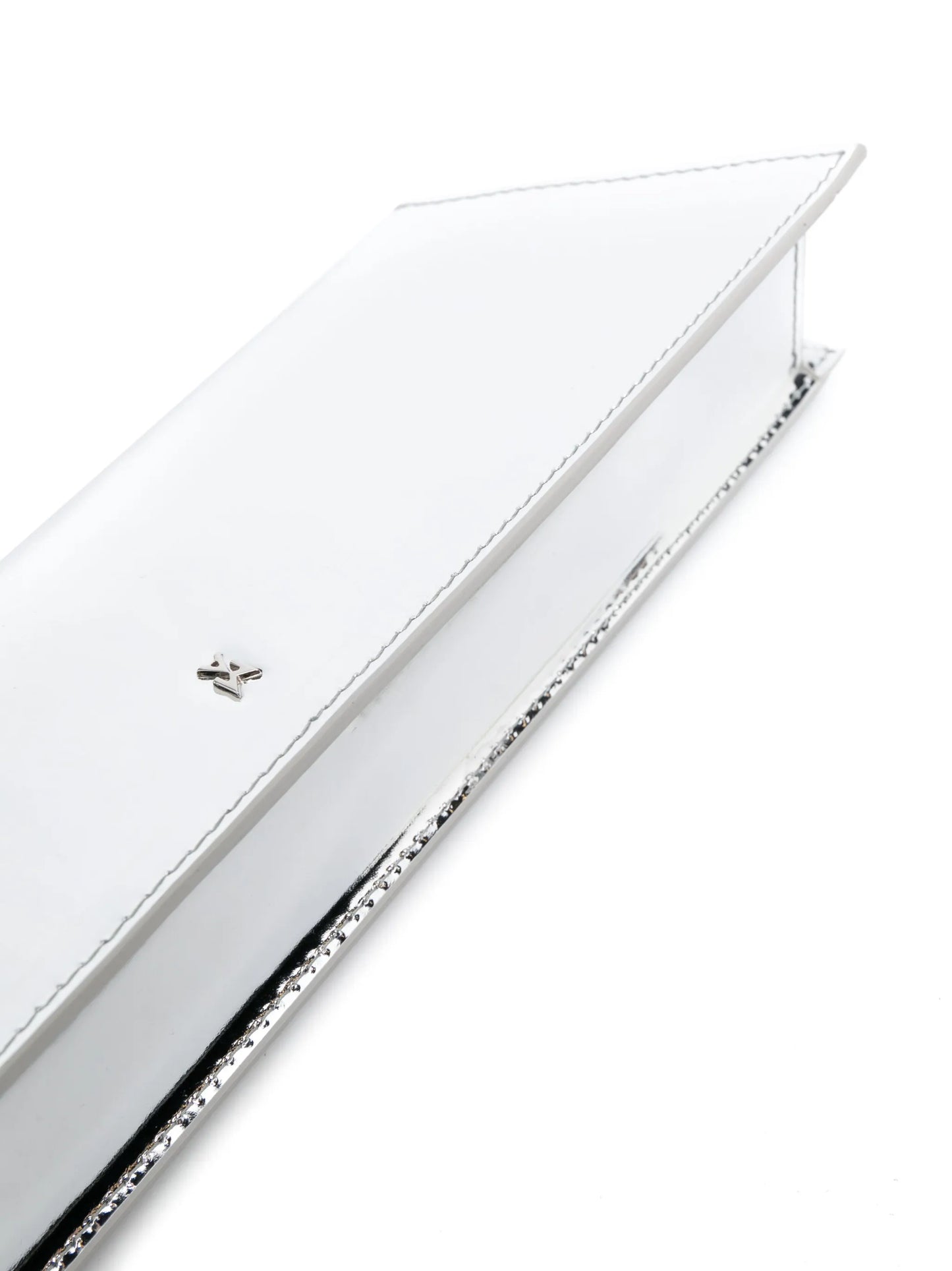 Amini Yigit laminated-finish clutch bag