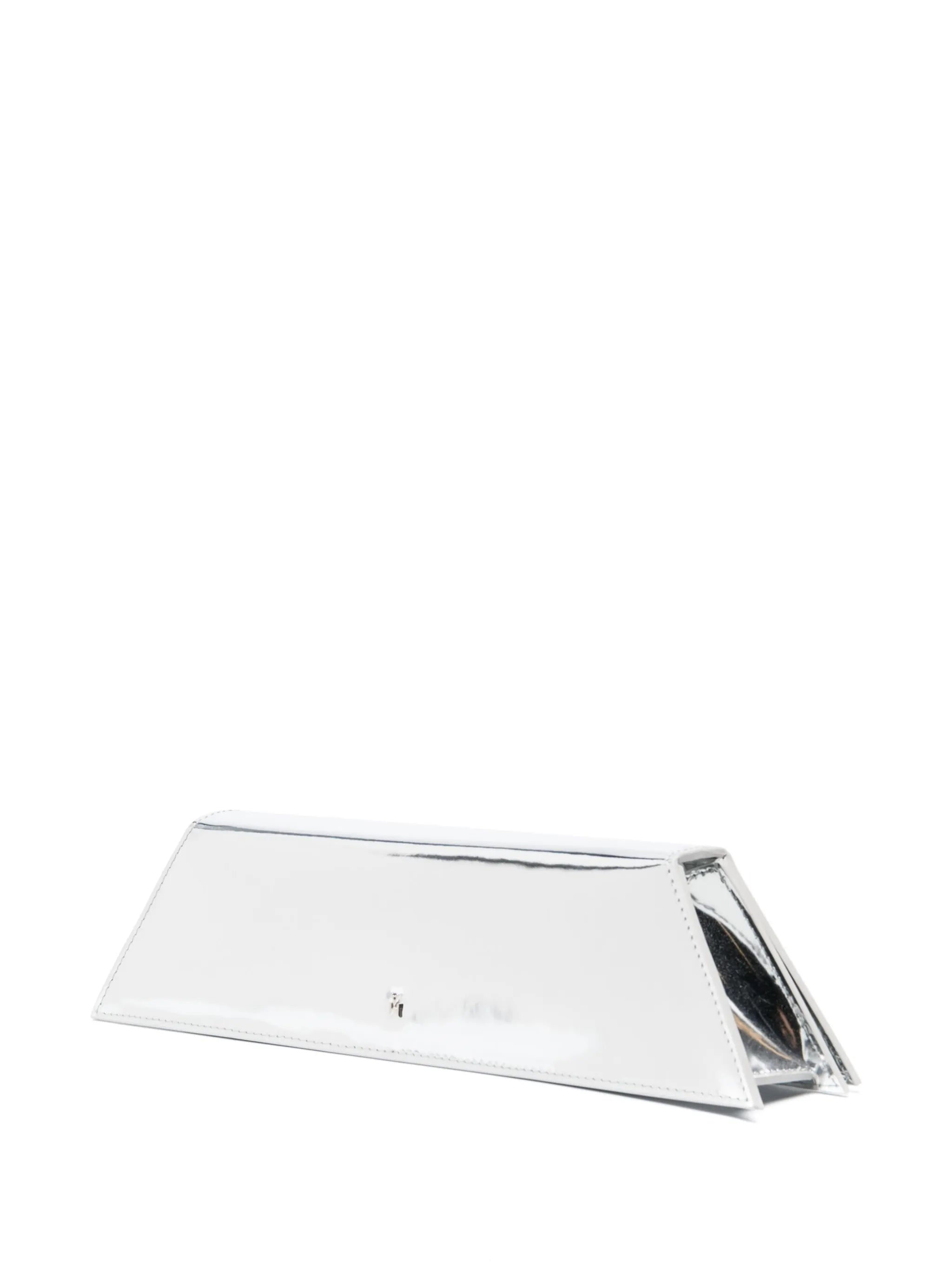 Amini Yigit laminated-finish clutch bag
