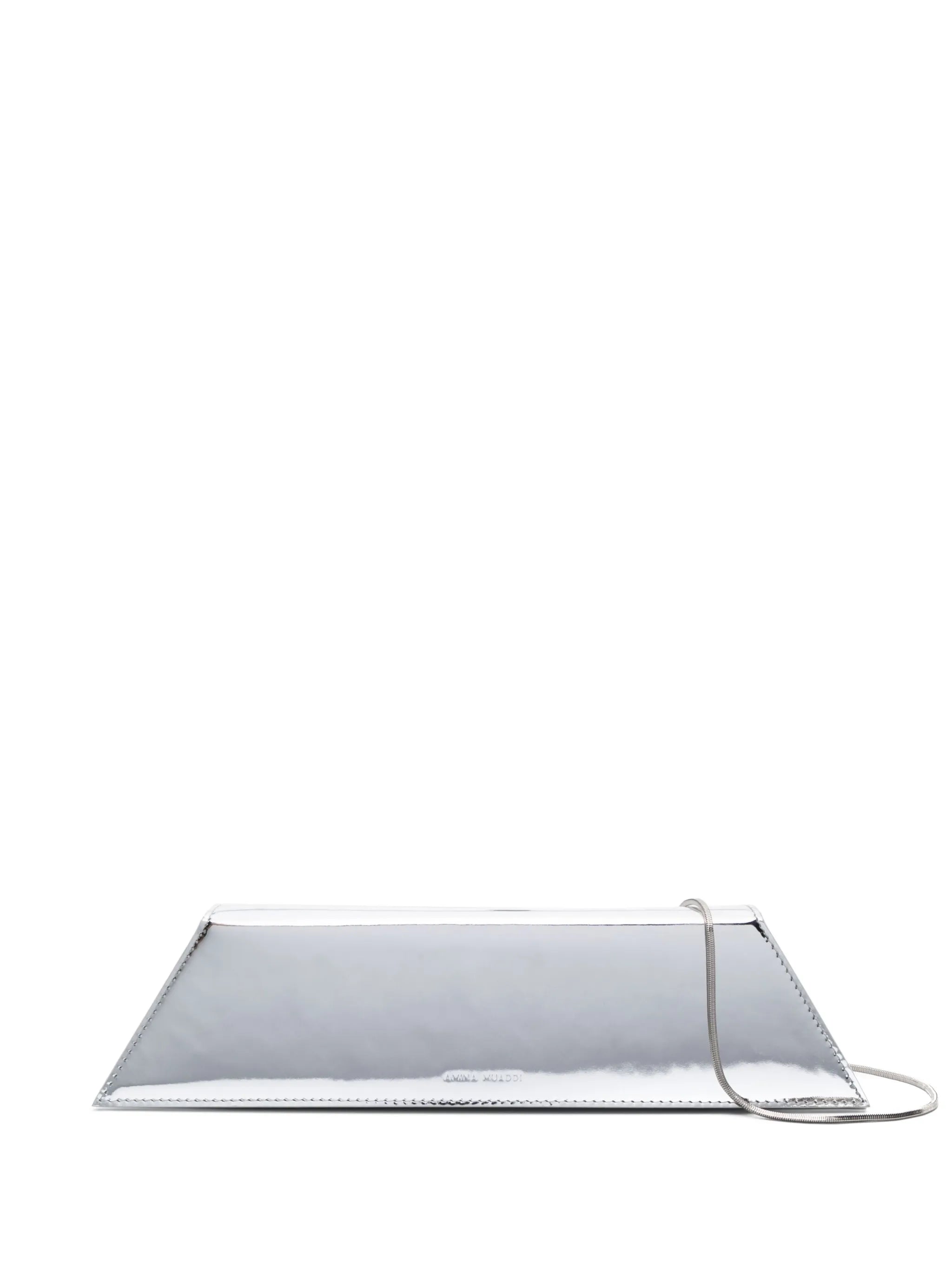 Amini Yigit laminated-finish clutch bag