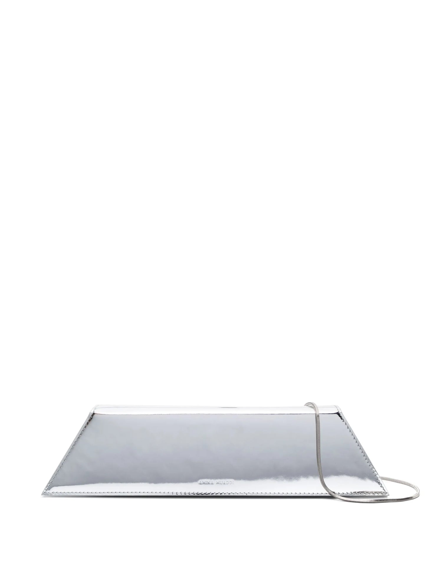 Amini Yigit laminated-finish clutch bag