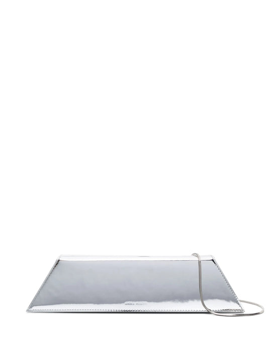 Amini Yigit laminated-finish clutch bag