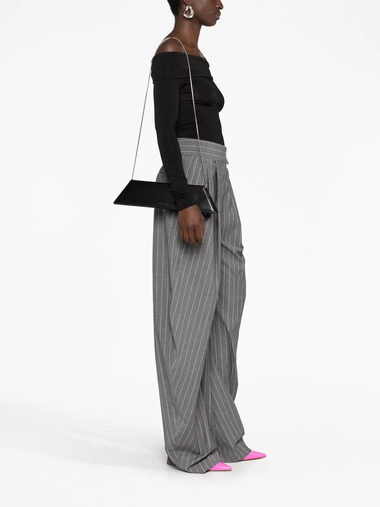 Superamini leather clutch bag