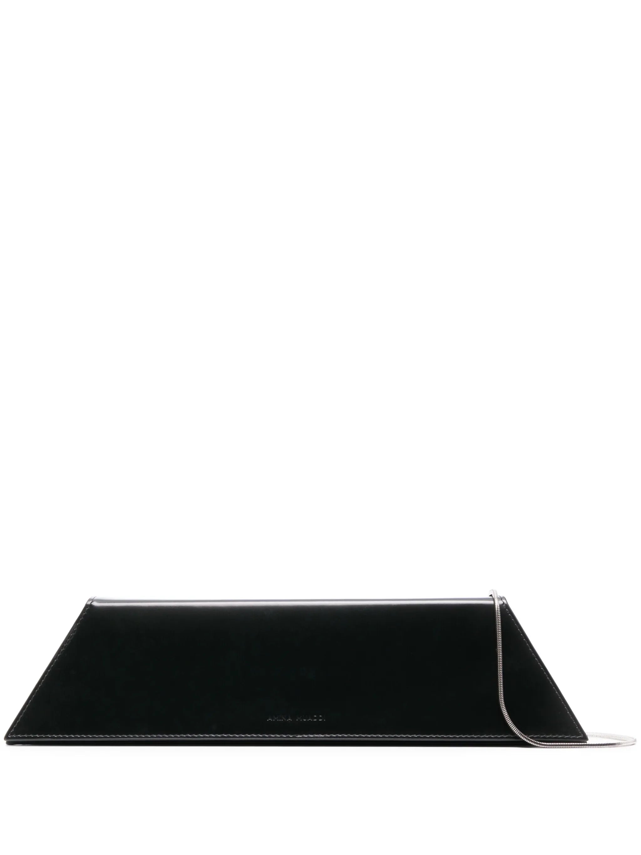 Superamini leather clutch bag