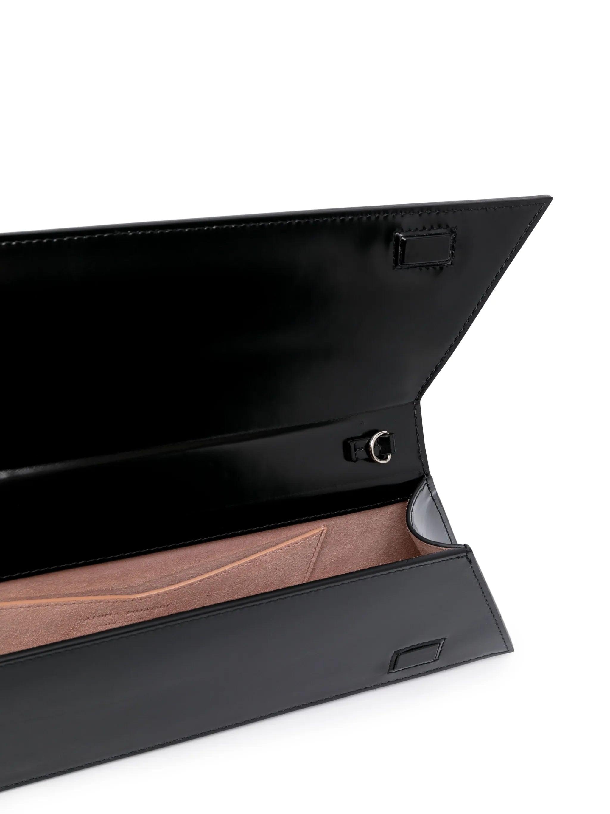 Superamini leather clutch bag