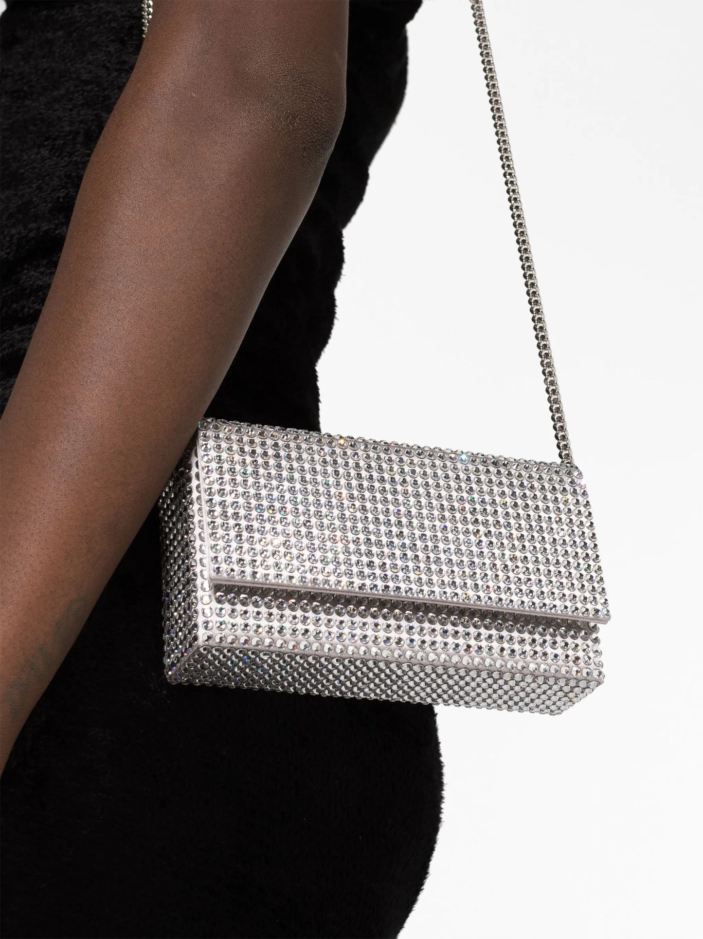 Paloma crystal-embellished clutch bag