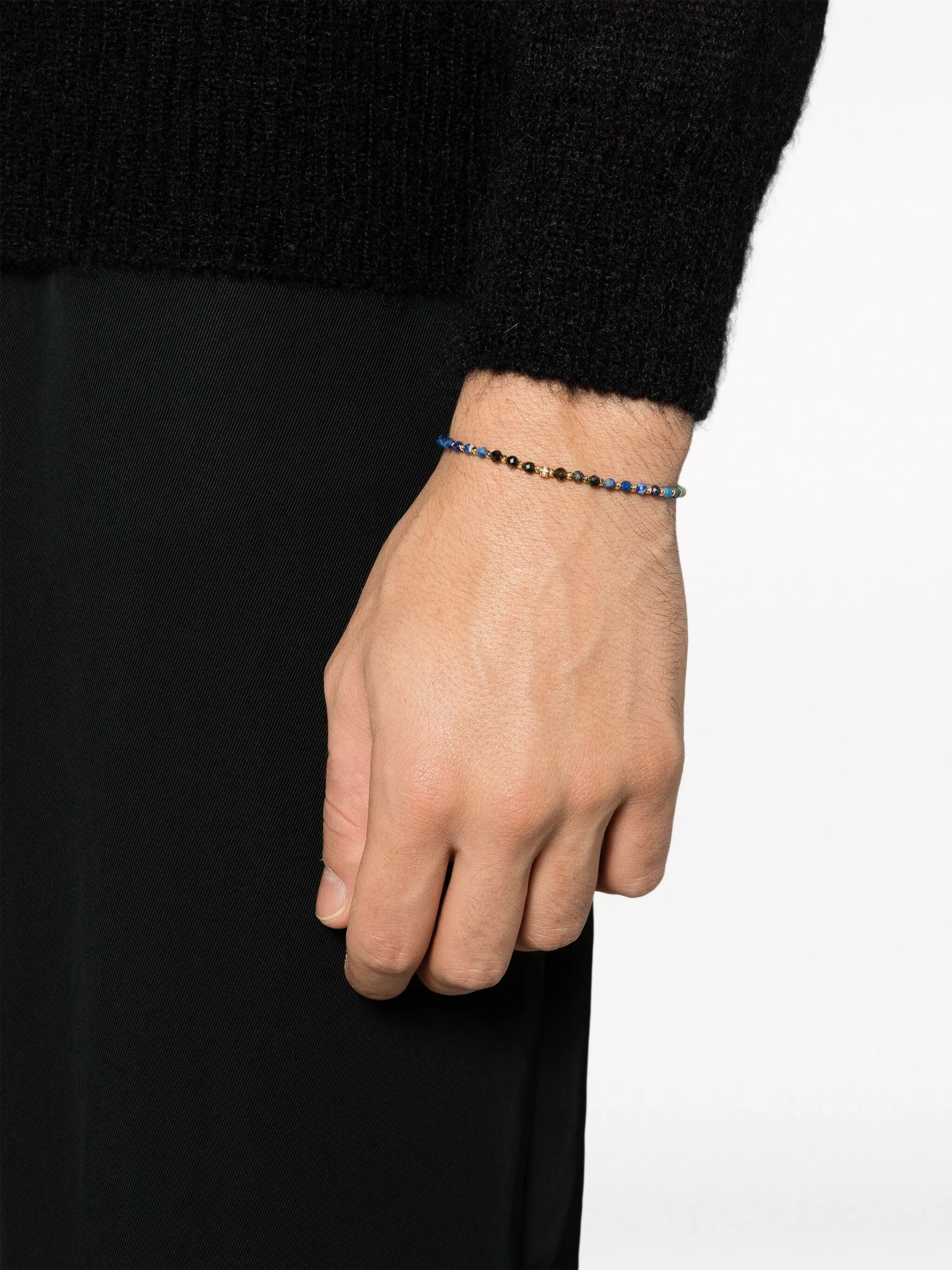 18kt yellow gold beaded bracelet