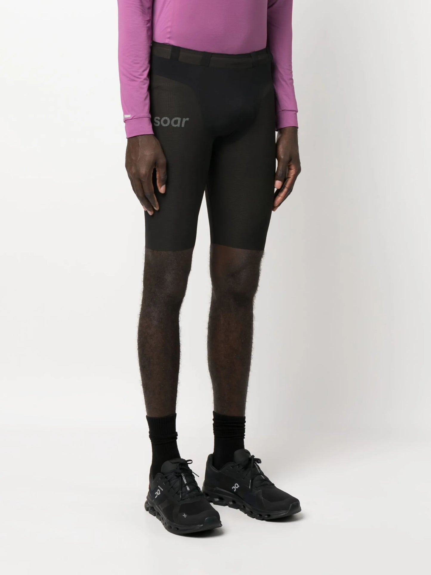 logo-print detail shorts