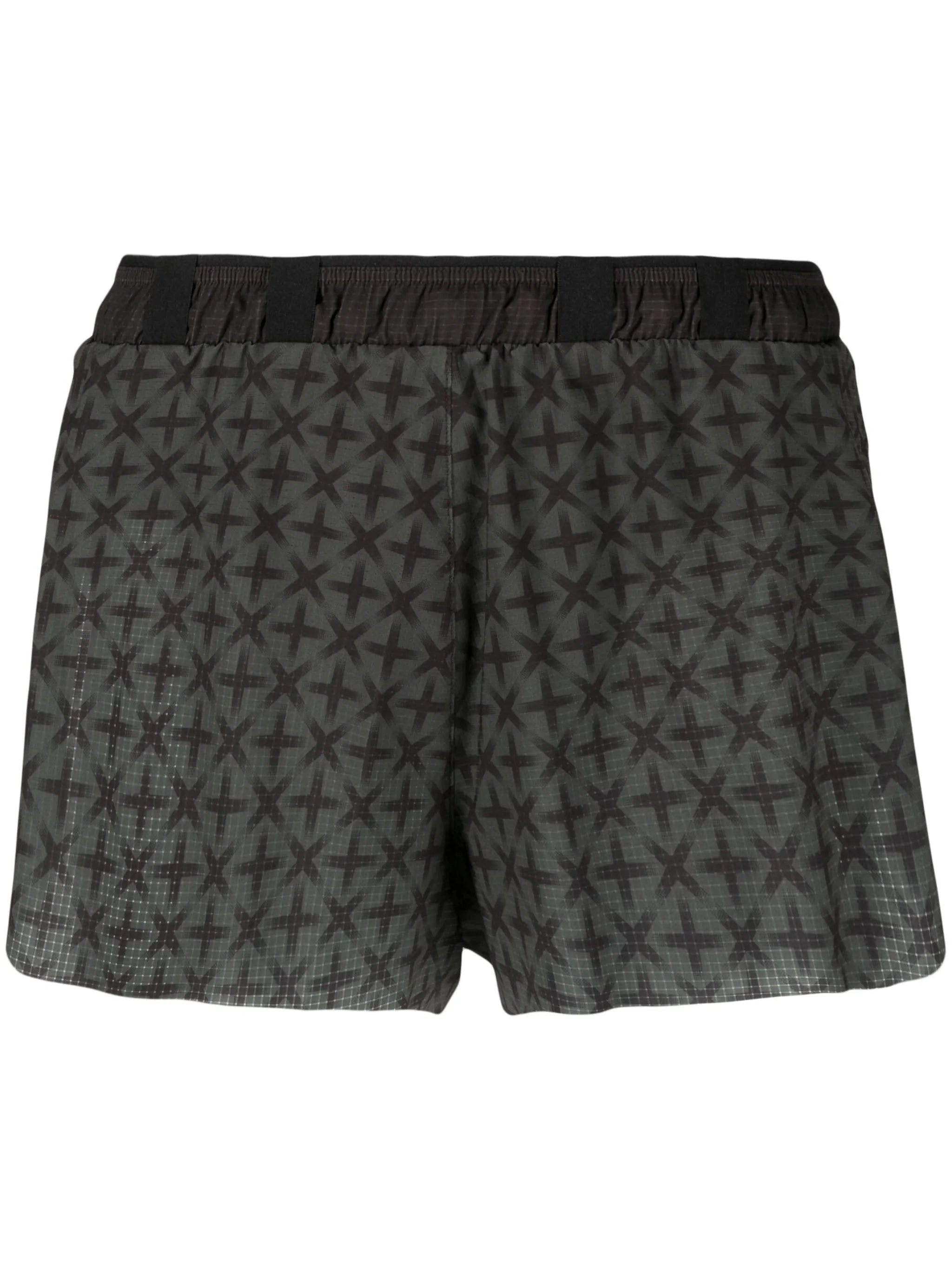 graphic-print running shorts