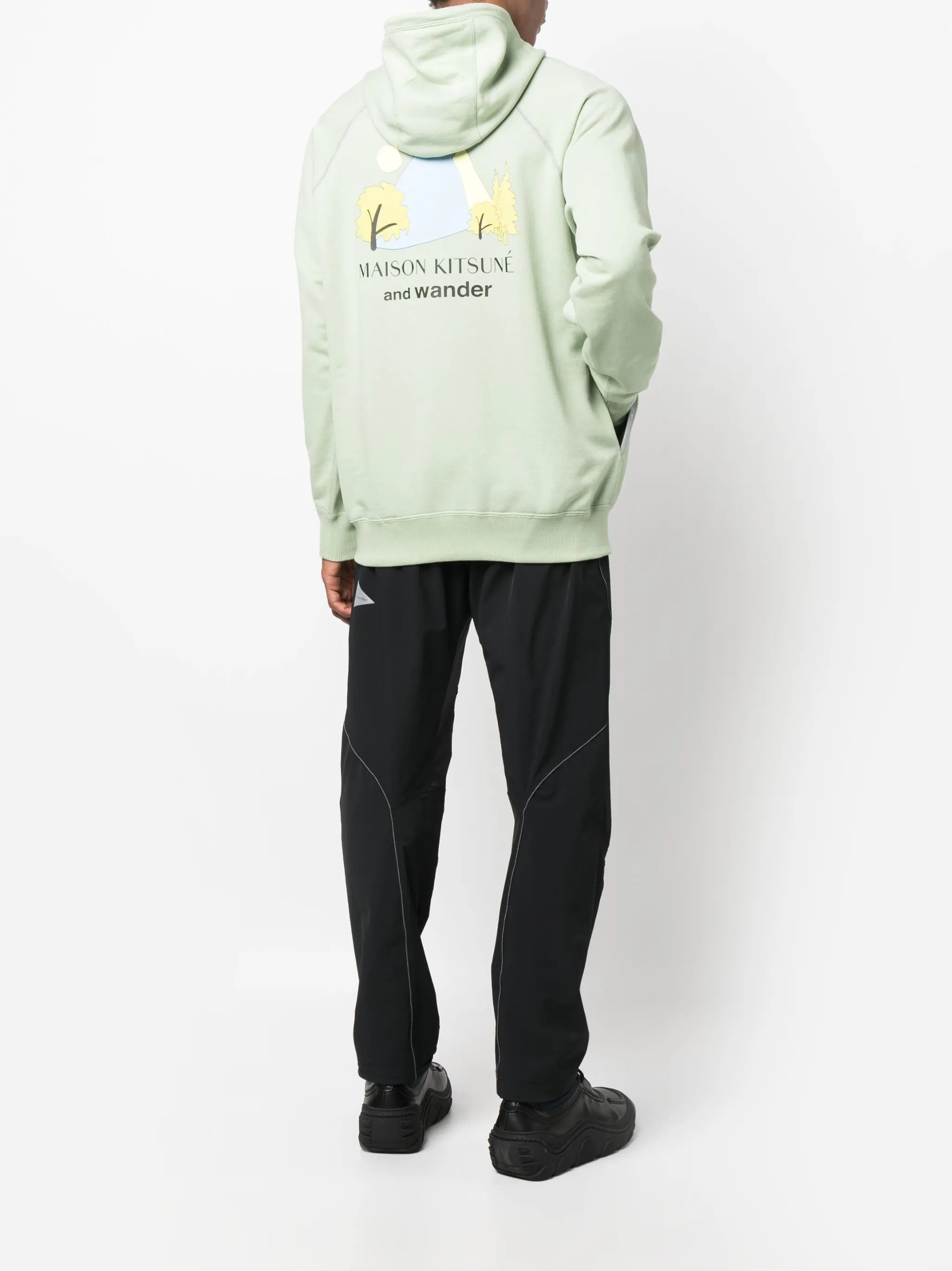 x Maison Kitsuné drawstring hoodie