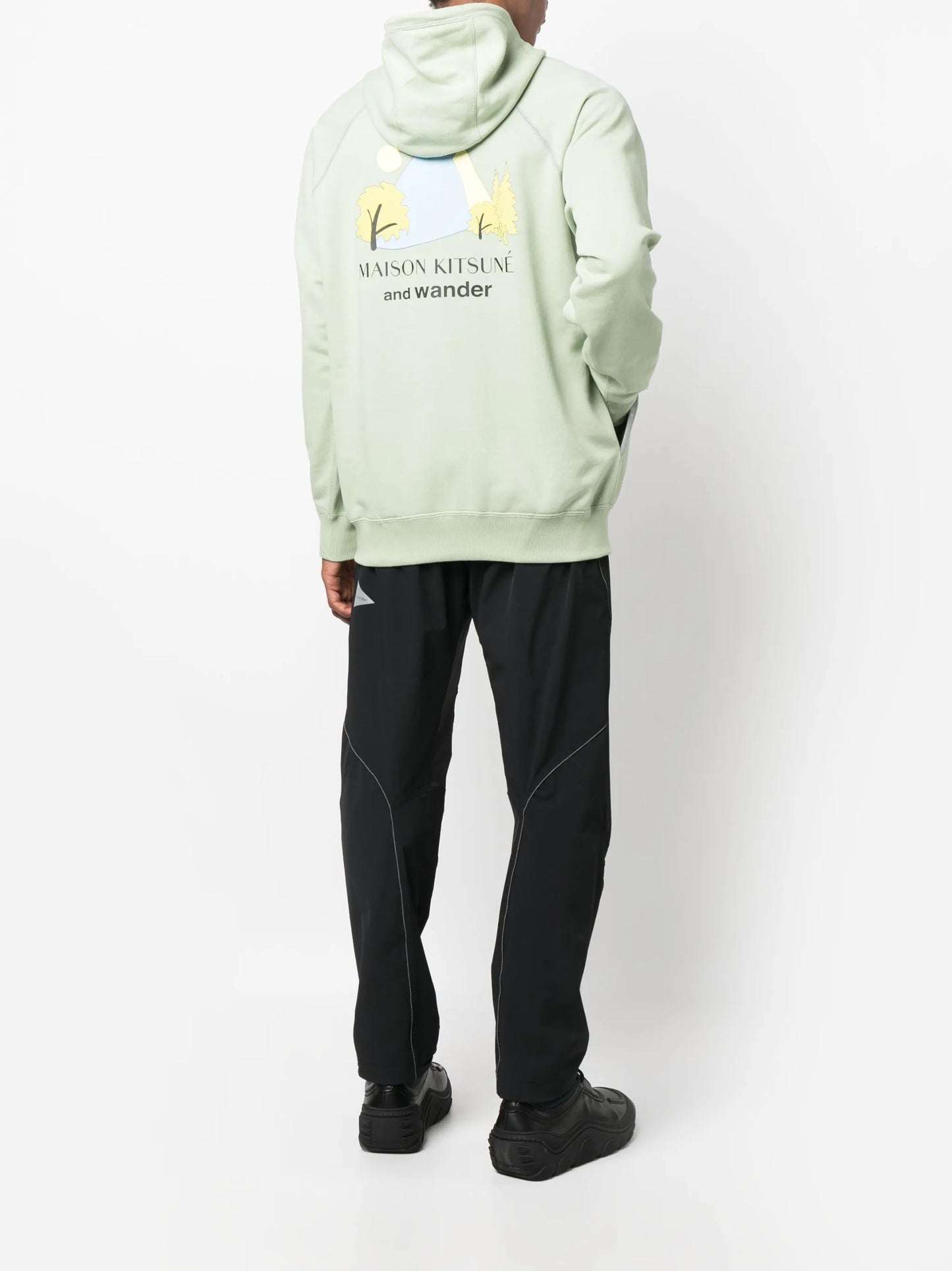 x Maison Kitsuné drawstring hoodie